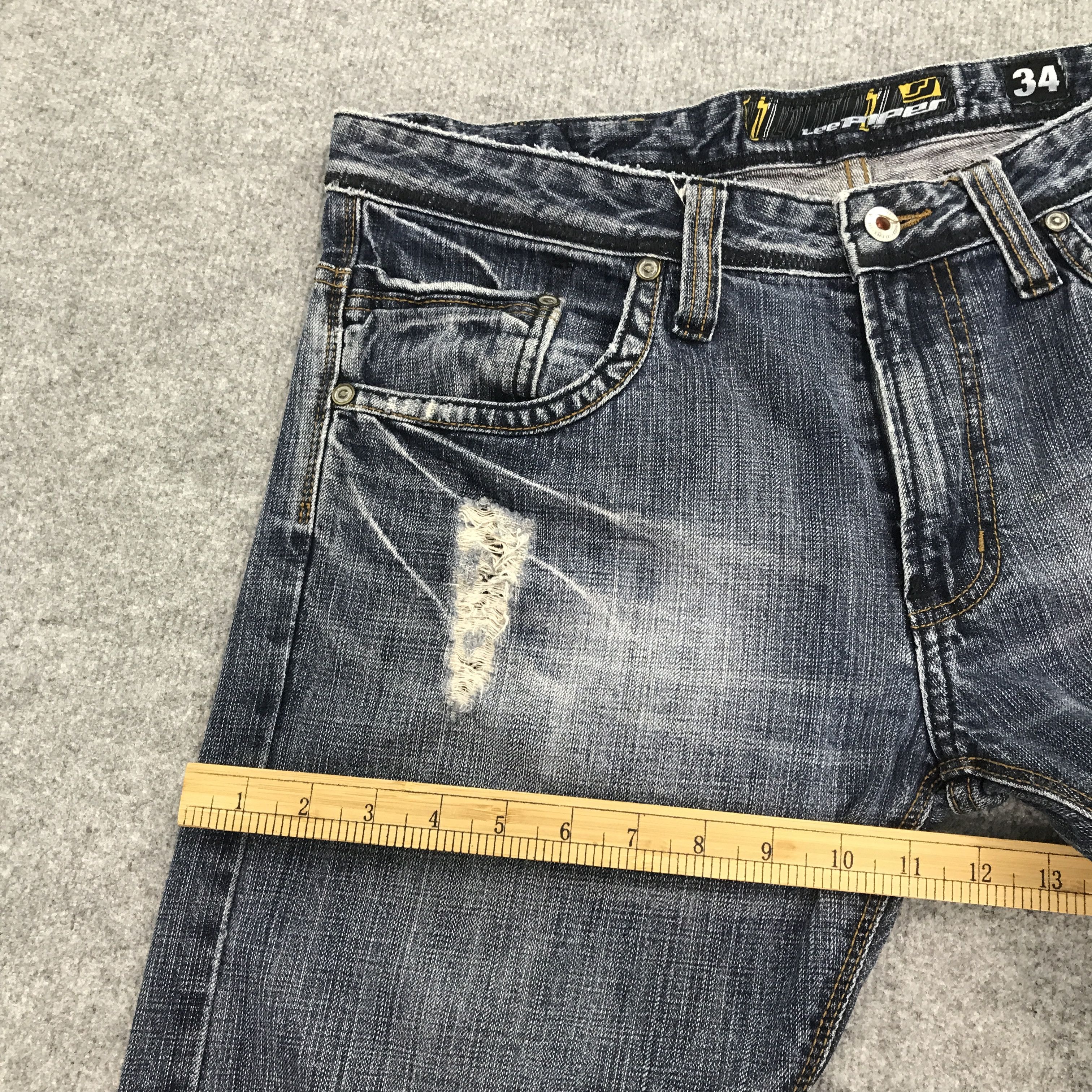 Lee Rare Lee piper distressed denim jeans pants Size US 34 / EU 50 - 9 Thumbnail