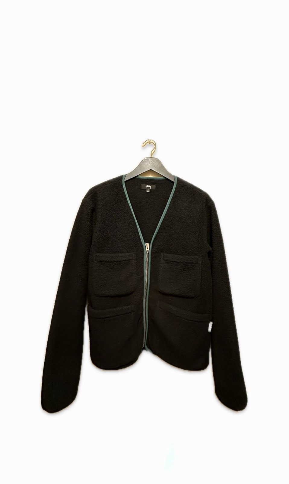 Stussy Stussy Polar Fleece Cardigan 'Black' Size US S / EU 44-46 / 1 - 1 Thumbnail