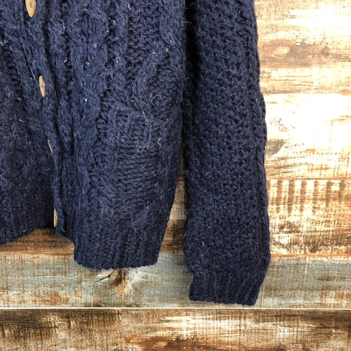 Homespun Knitwear Earth Music & Econolgy mohair Dark Blue Knitwear #A2406 Size M / US 6-8 / IT 42-44 - 8 Thumbnail