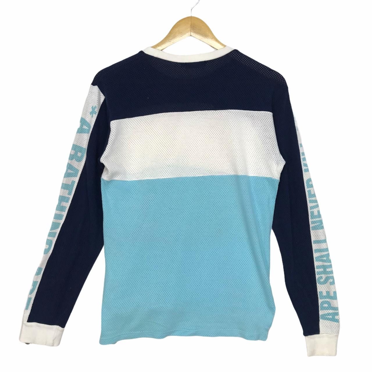 Vintage Vintage A BATHING APE Cycles Spell Out Blue Striped Long Size US M / EU 48-50 / 2 - 3 Thumbnail
