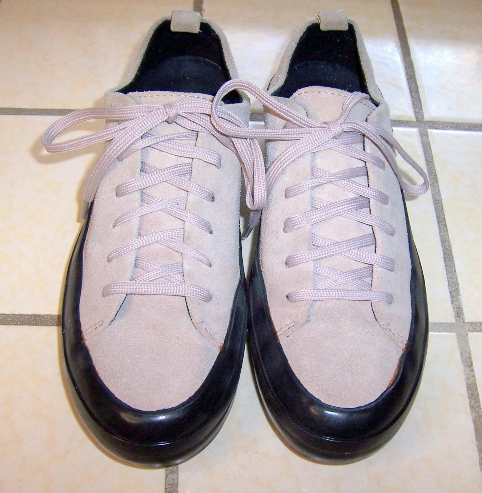 Calvin Klein Calvin Klein Sylvana Tan/Black Suede Platform Sneakers - W6 Size US 6 / IT 36 - 3 Thumbnail