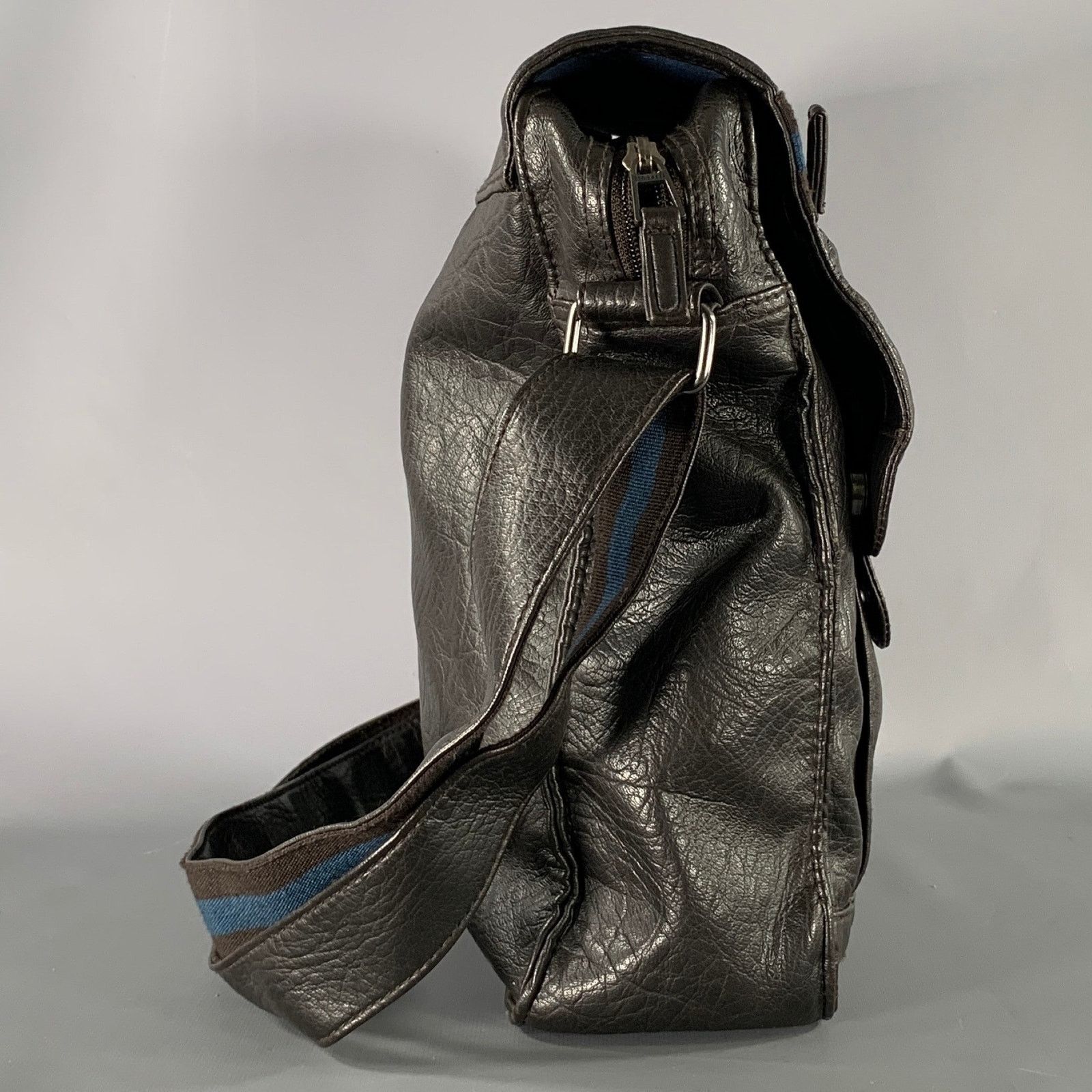 Ted Baker TED BAKER Black Crackled Polyvinyl Handbag Size ONE SIZE - 3 Thumbnail