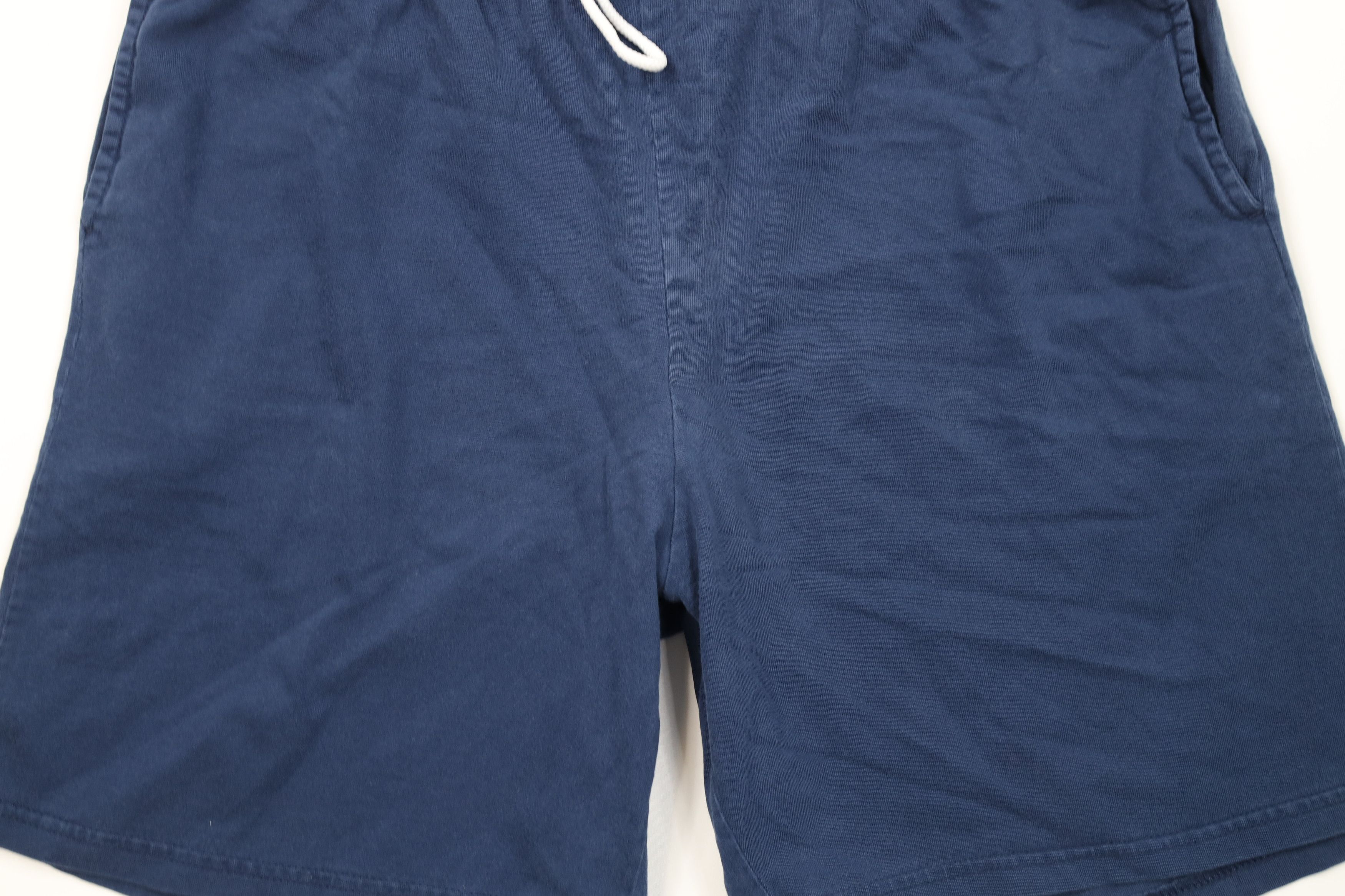 Vintage Vintage 90s Streetwear Above Knee Cotton Shorts Navy Blue Size US 34 / EU 50 - 3 Thumbnail