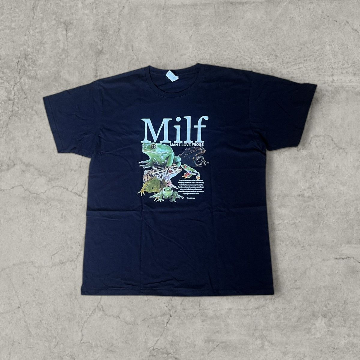 Japanese Brand Vintage style tshirt in black, Milf novelty funny. Size L Size US M / EU 48-50 / 2 - 1 Thumbnail