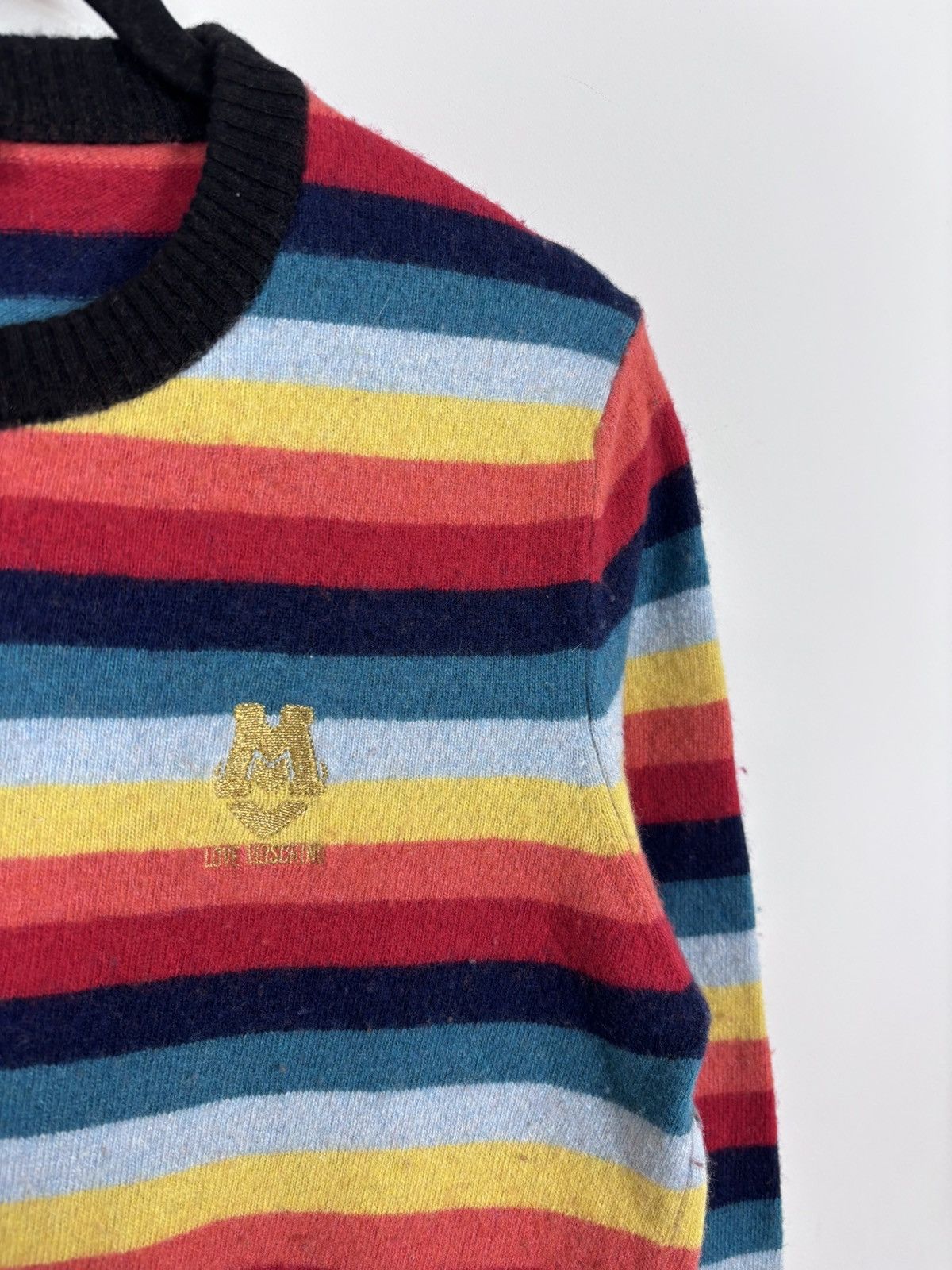 Love Moschino Love Moschino Women’s Rainbow Striped Wool Cashmere Sweater Size S / US 4 / IT 40 - 5 Thumbnail