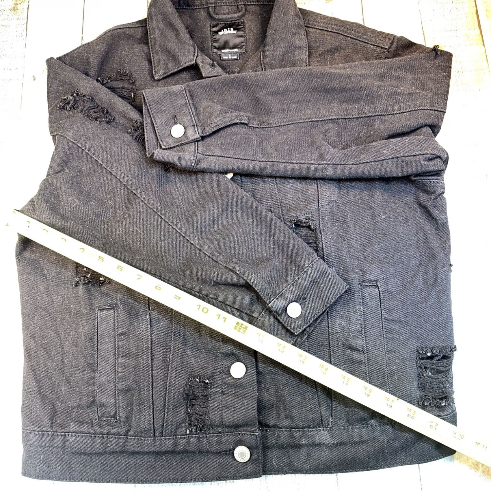 Vintage VINTAGE Iris Basic Jacket Women Small Black Iris Shirt Size 28" / US 6 / IT 42 - 4 Thumbnail