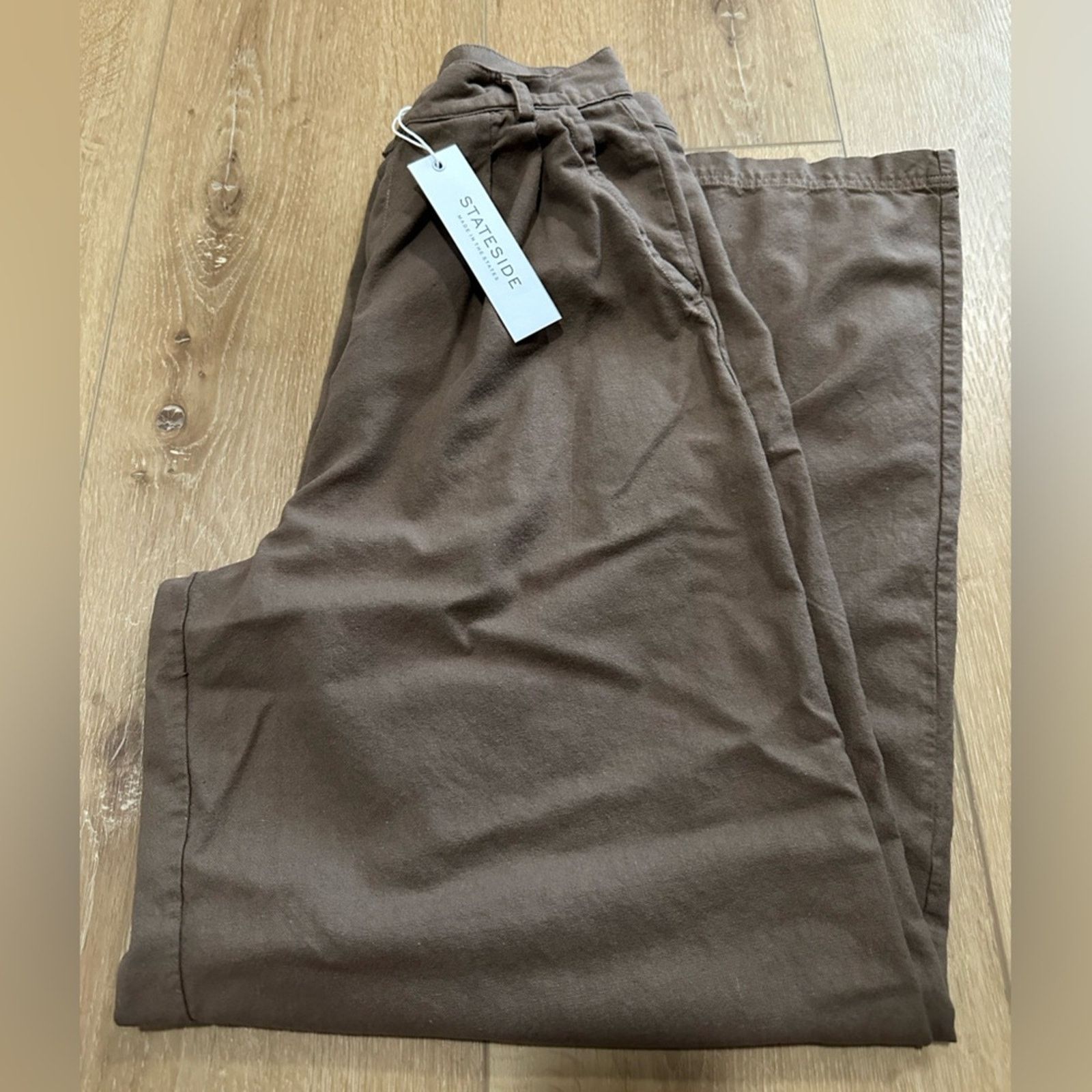Other NEW! Stateside Women's Linen Wide Leg Trousers - S - $208 Size 27" / US 4 / IT 40 - 9 Thumbnail