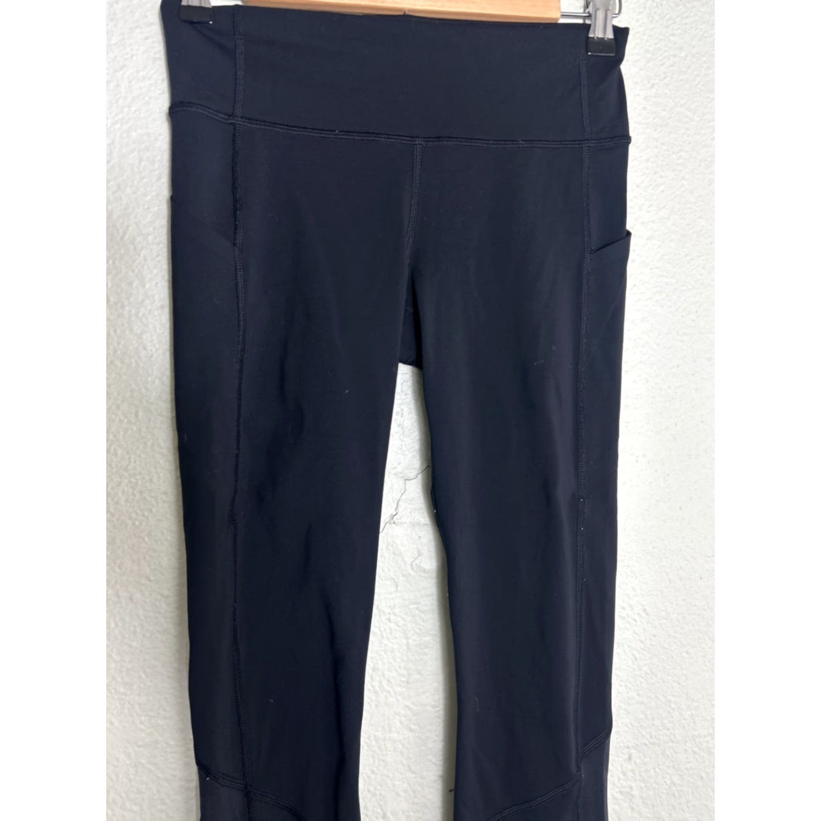 Lululemon lululemon Pace Rival Crop Leggings Black Womens Yoga Pants Size 4 26x24 Size 27" / US 4 / IT 40 - 3 Thumbnail
