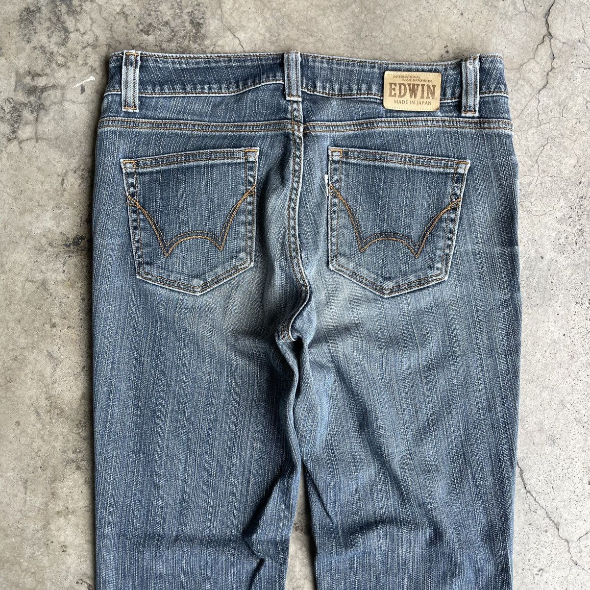 Edwin 🔥🇯🇵Vintage Edwin Stoned Washed Distress Denim Jeans Size US 31 - 5 Thumbnail