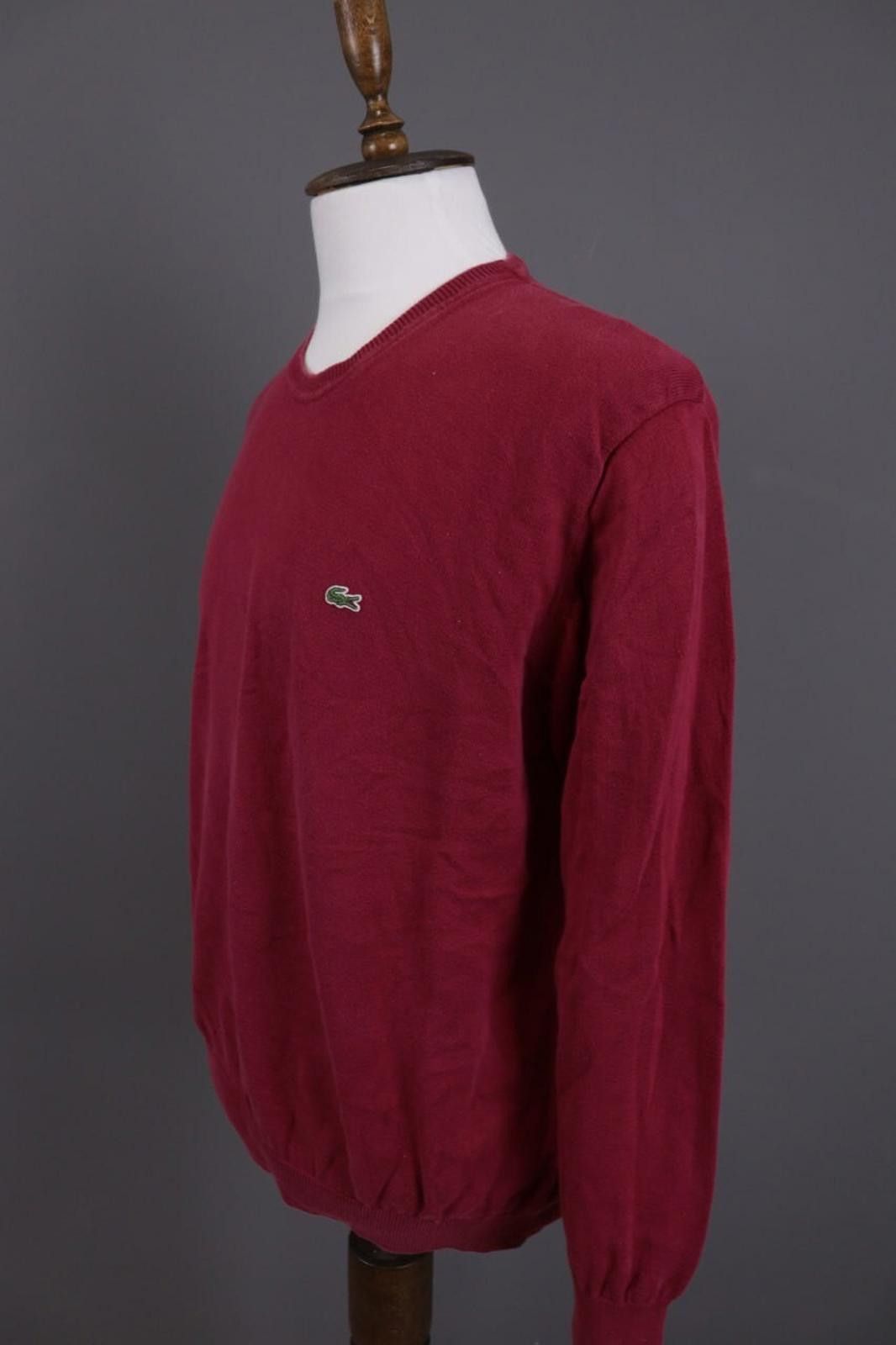 Lacoste Lacoste Red Crew Neck Knit Sweater Jumper Size 6/XL Size US M / EU 48-50 / 2 - 6 Thumbnail