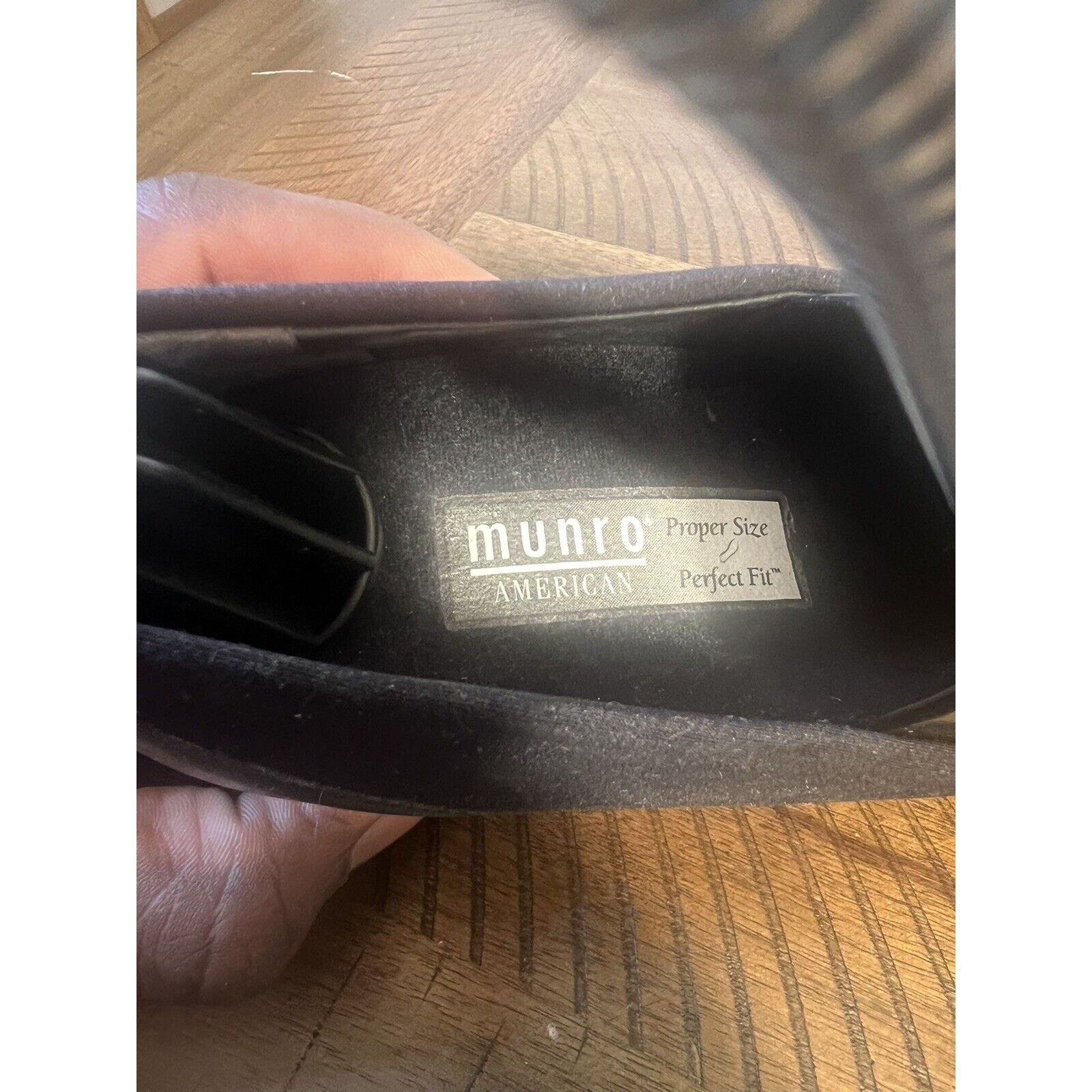 Other Munro American Black Slip on Heels Women’s Size 6 M Suede Size US 6 / IT 36 - 2 Thumbnail