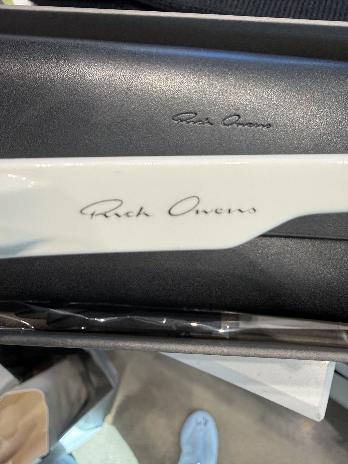 Rick Owens Rick Owens FOG White Sunglasses Size ONE SIZE - 4 Thumbnail