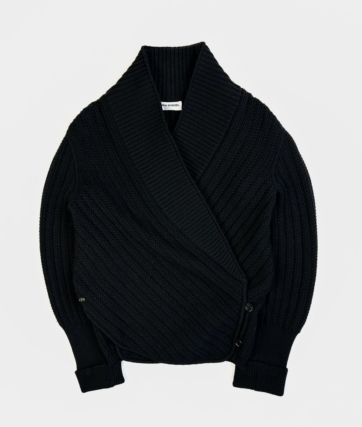 Sonia Rykiel × Vintage Luxury Sonia Rykiel Knitted Cardigan Sweater Vintage Size L / US 10 / IT 46 - 1 Thumbnail