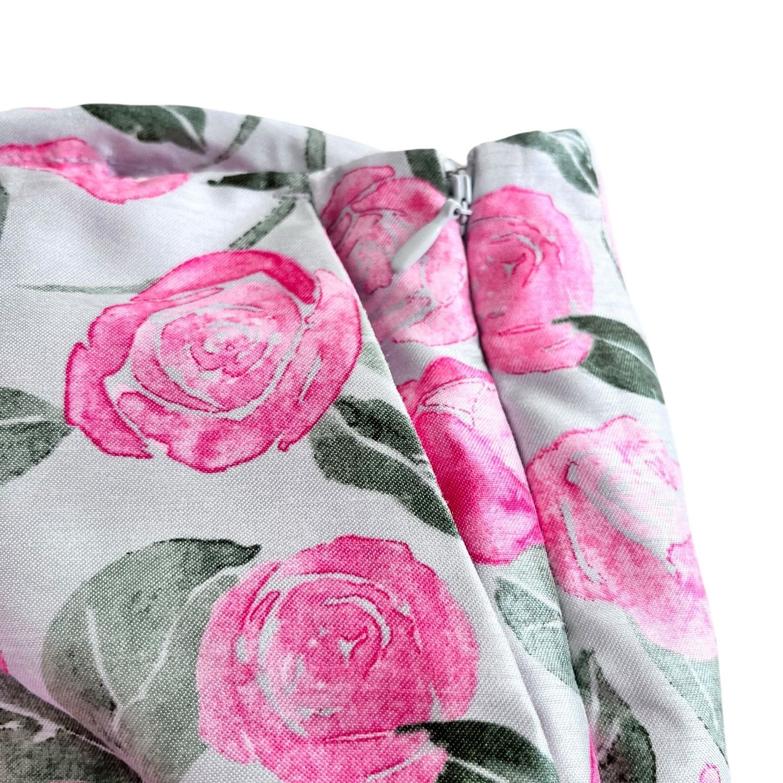 H&M H&M floral woven pink white dress pants with a sheen size 14 Size 36" / US 14 / IT 50 - 4 Thumbnail