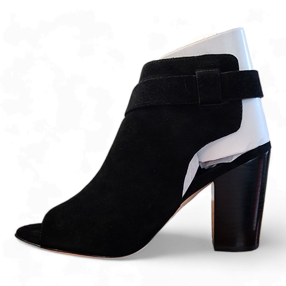 Paige Paige Mimi Black Suede Block Heel Bootie Women's Size 10.5 Size US 10.5 / IT 40.5 - 2 Thumbnail