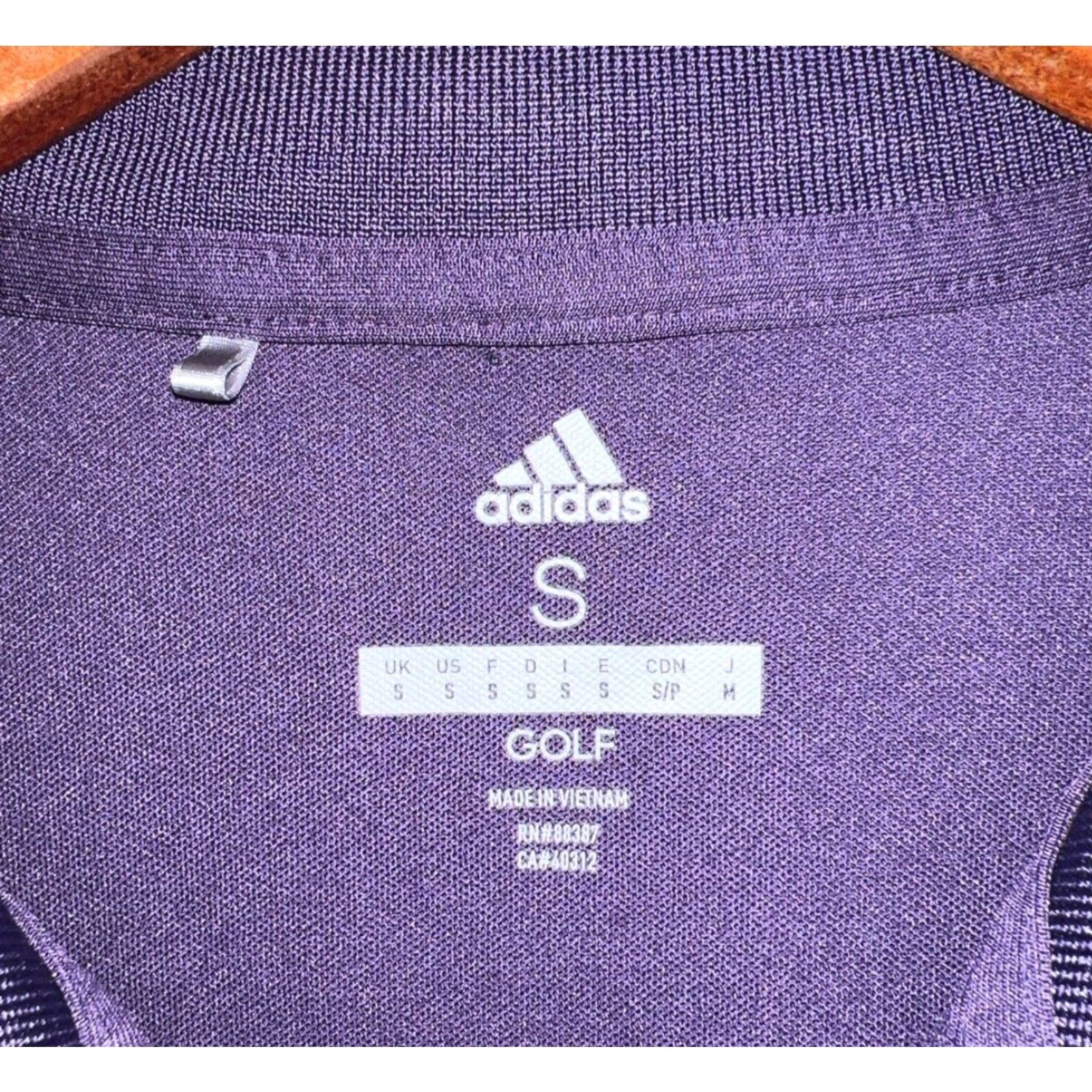 Adidas ADIDAS Purple Golf Polo Shirt Regular Fit Size S Mens Size US S / EU 44-46 / 1 - 3 Thumbnail