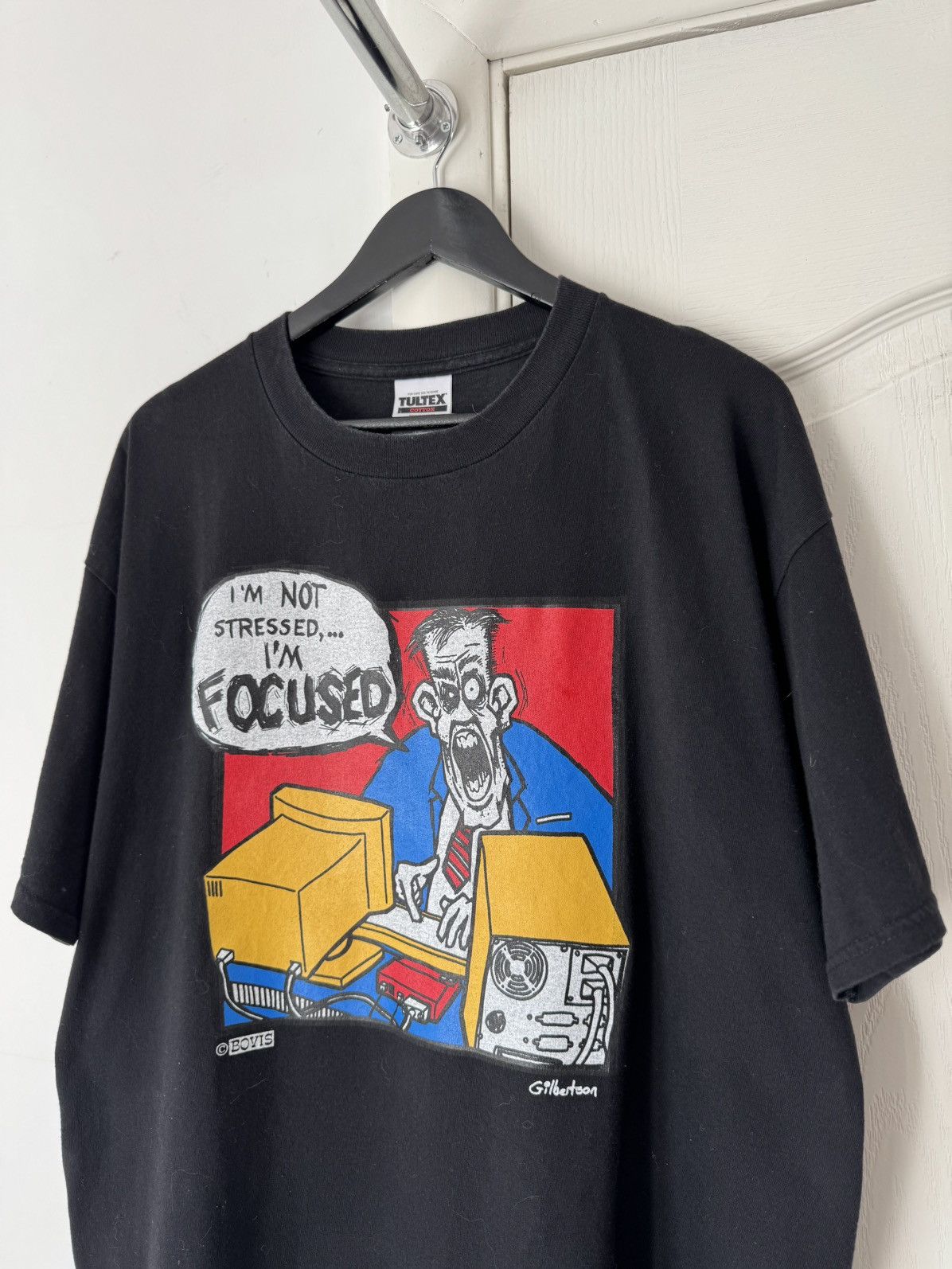 Vintage Vintage 90s Humor "I am focused" Printed logo Tee Size US XL / EU 56 / 4 - 3 Thumbnail