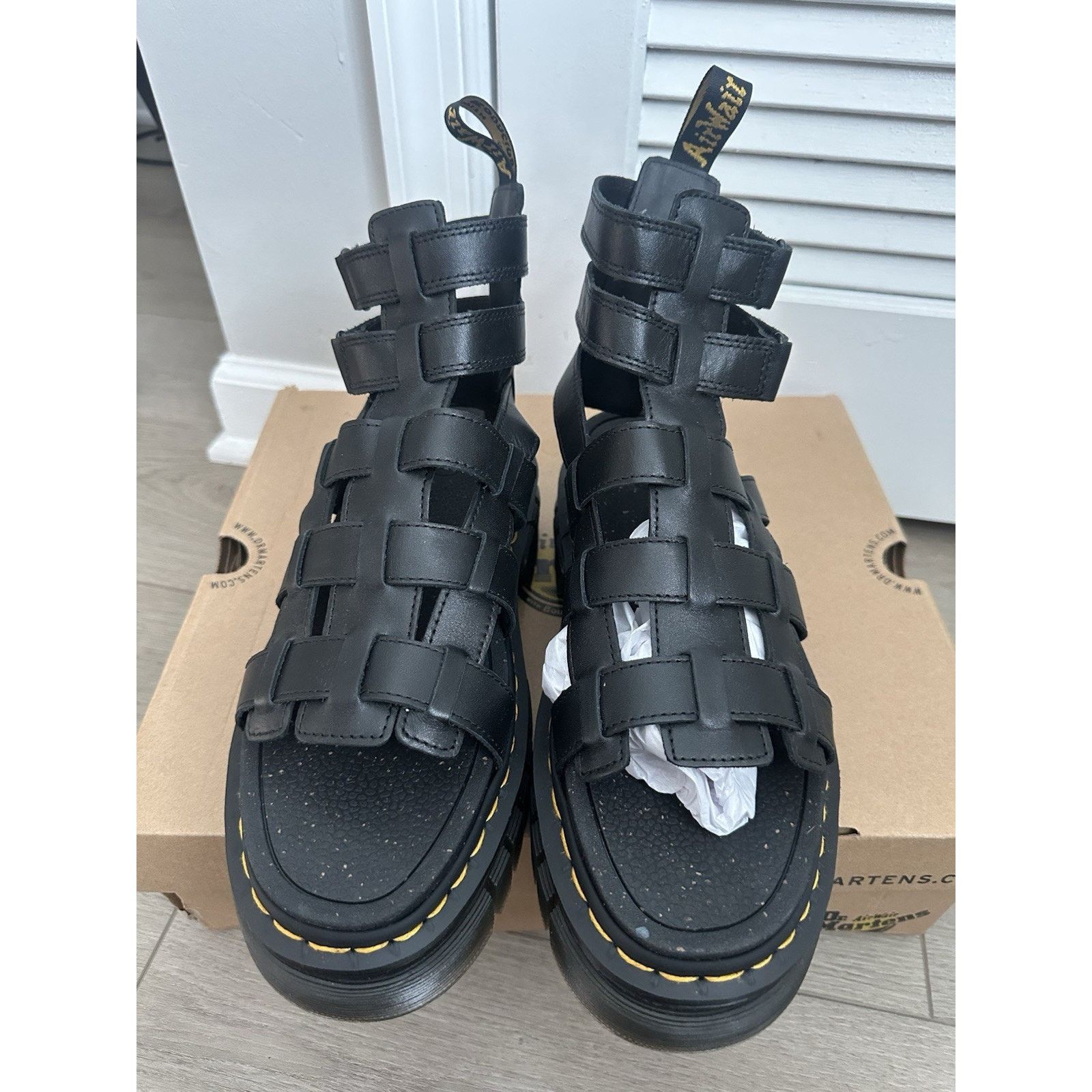 Dr. Martens Dr Martens Ricki Gladiator Sandals Size 10 women’s Black Size US 10 / IT 40 - 2 Thumbnail