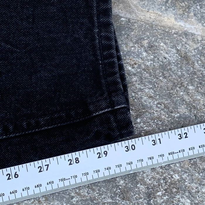 Vintage Lee Faded Black Denim Jeans Tapered Fit Punk Goth 31" Waist ...