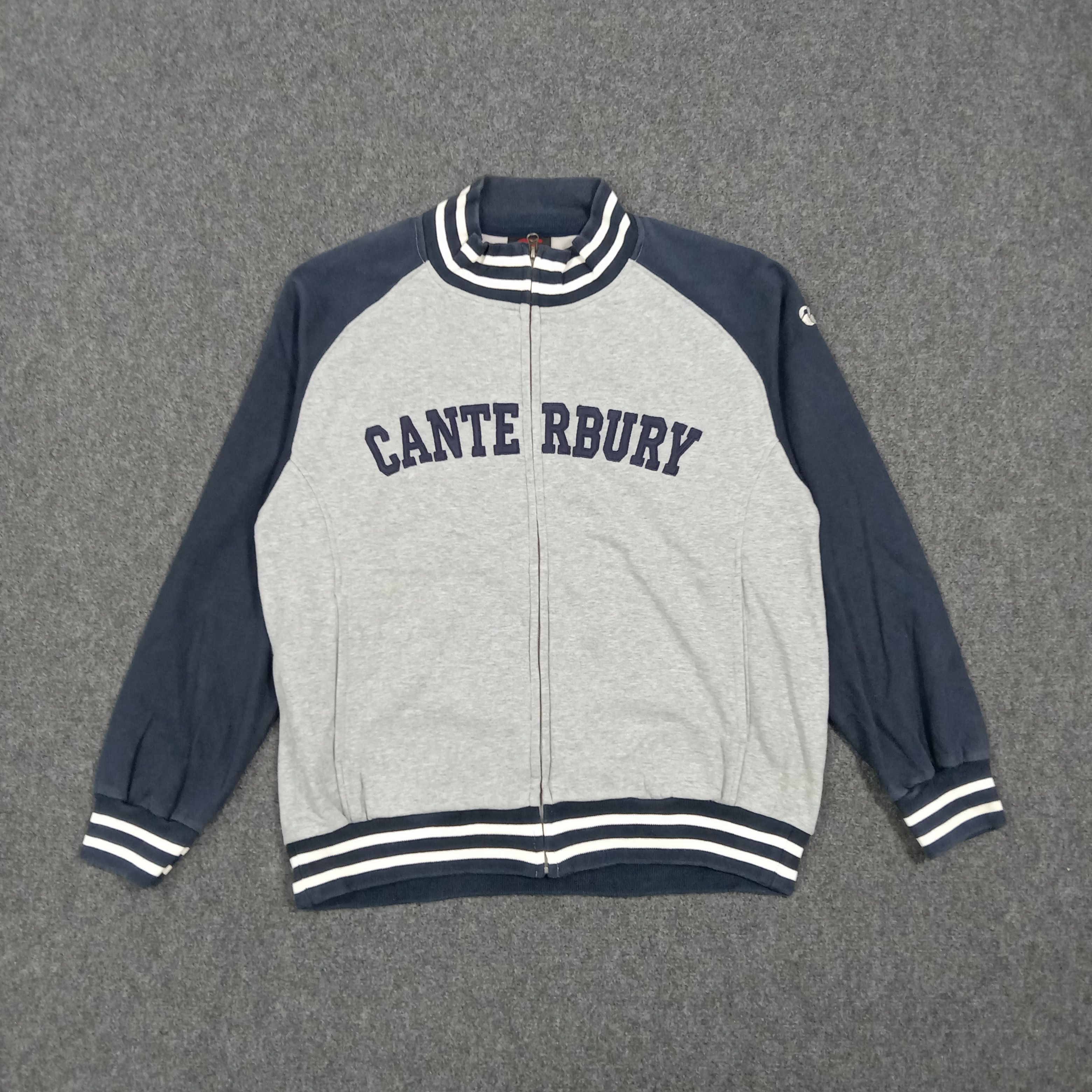 Canterbury of New Zealand Canterbury Spell Out Raglan Zip Sweatshirt C271N15 Size US L / EU 52-54 / 3 - 1 Thumbnail