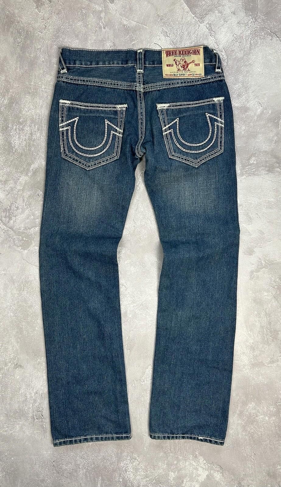 True Religion True Religion Billy Super T Denim Blue Jeans Size W32 L33 Size US 32 / EU 48 - 1 Thumbnail