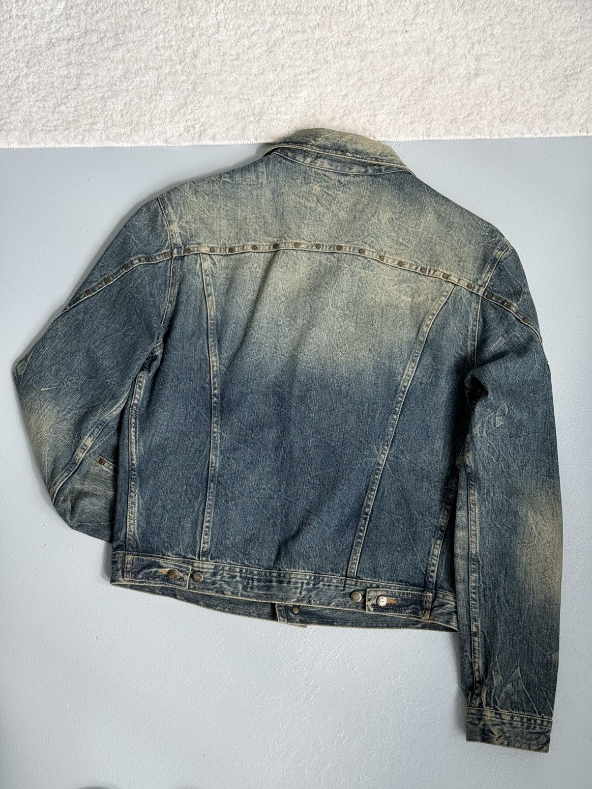 Just Cavalli ⚡SENDOFFER⚡Just Cavalli Roberto Cavalli Denim Trucker Jacket Size US M / EU 48-50 / 2 - 5 Thumbnail