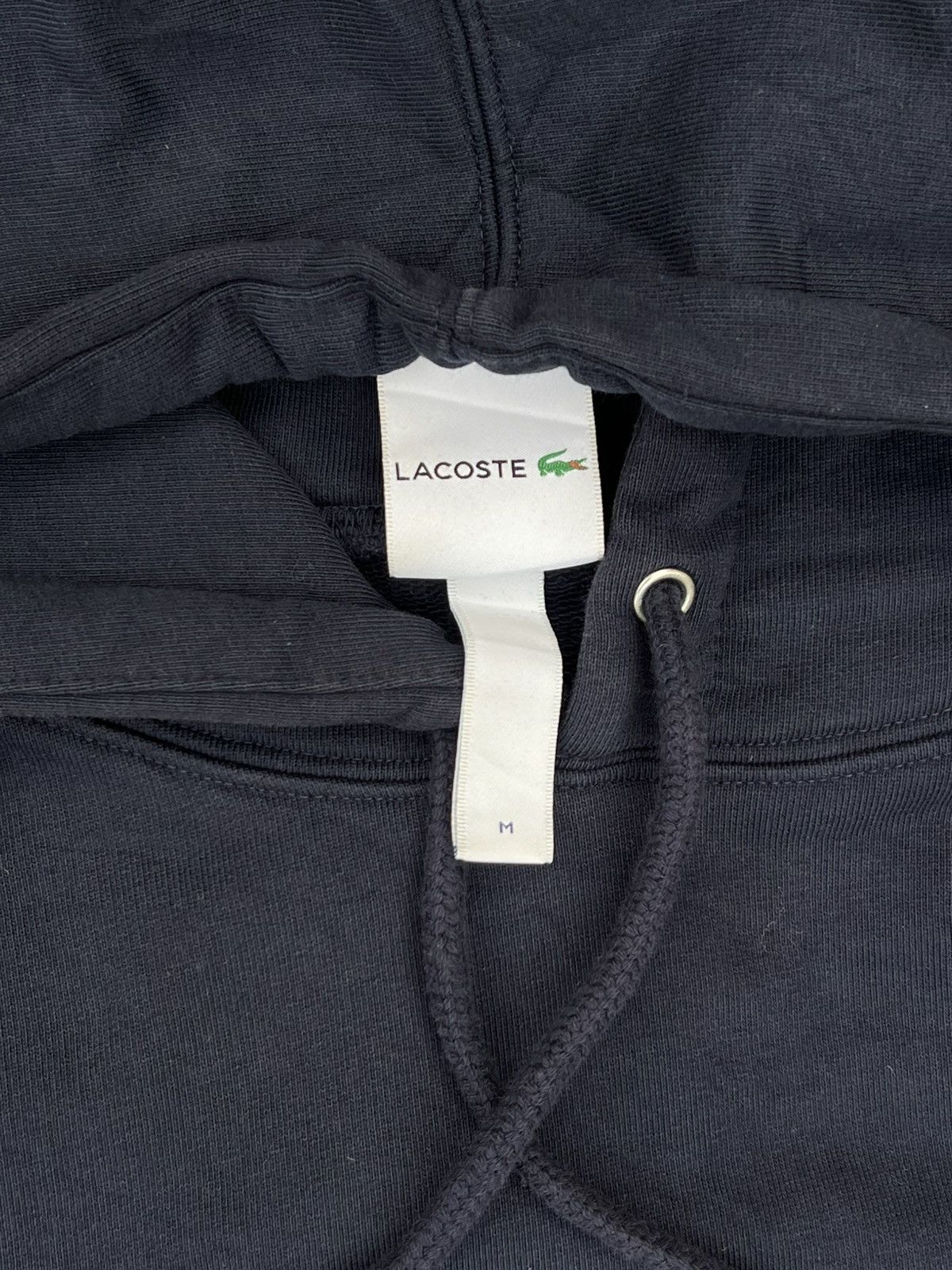 Lacoste × Supreme Supreme®/Lacoste® Logo Panel Hooded Sweatshirt - Navy (FW19) Size US M / EU 48-50 / 2 - 4 Thumbnail