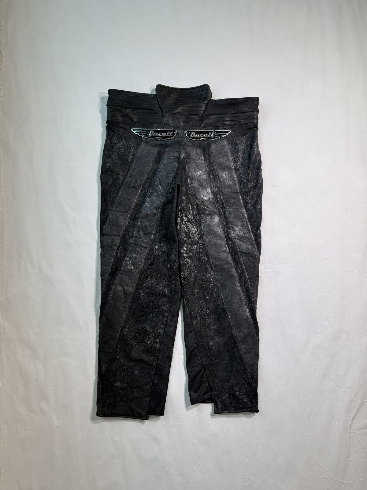 Vintage Vintage Ducati Nylon Wax Biker Pants Size US 34 / EU 50 - 1 Thumbnail