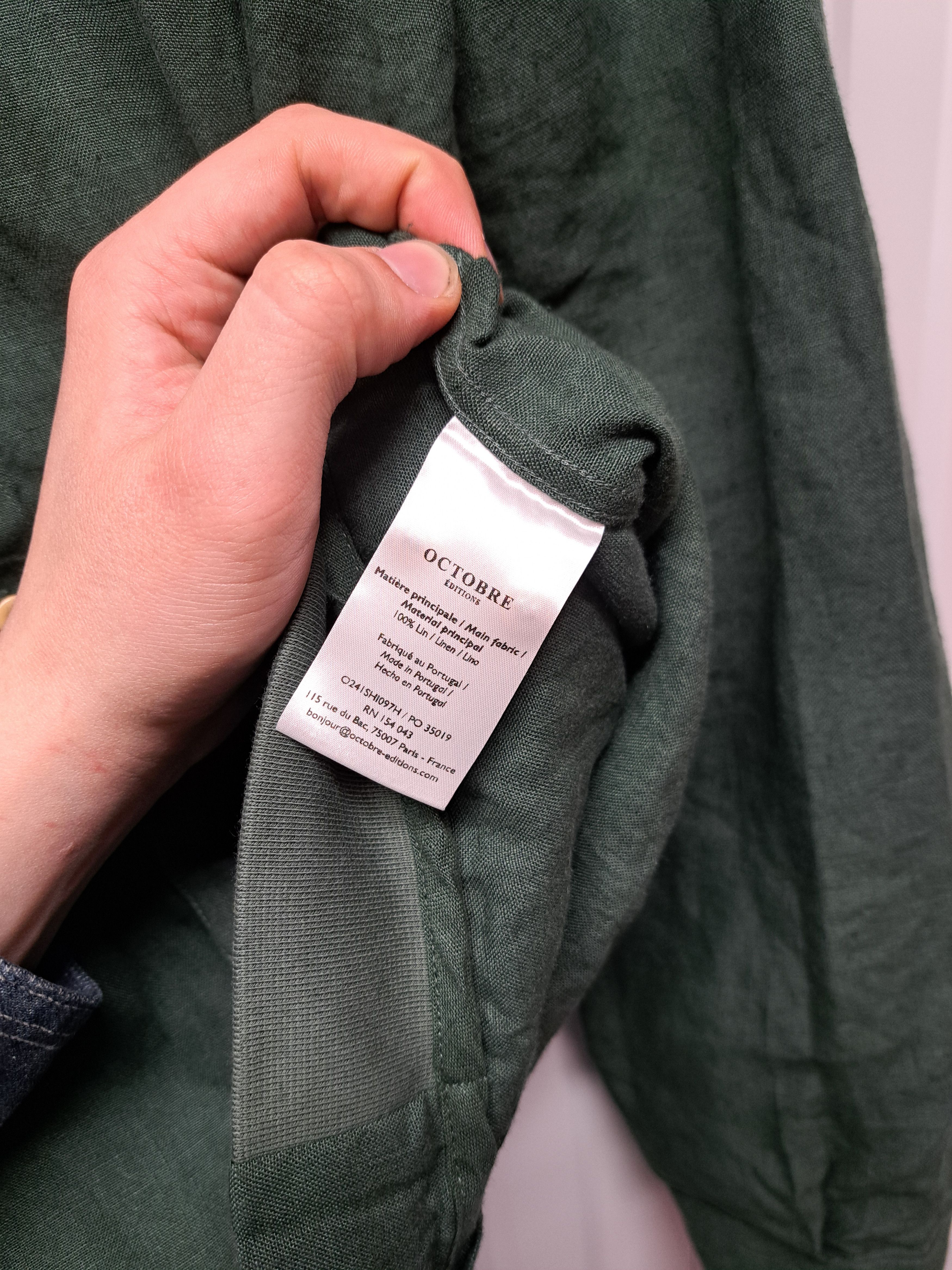 Other Octobre Editions 100% Linen Button Bomber Jacket Old Money Size US M / EU 48-50 / 2 - 6 Thumbnail