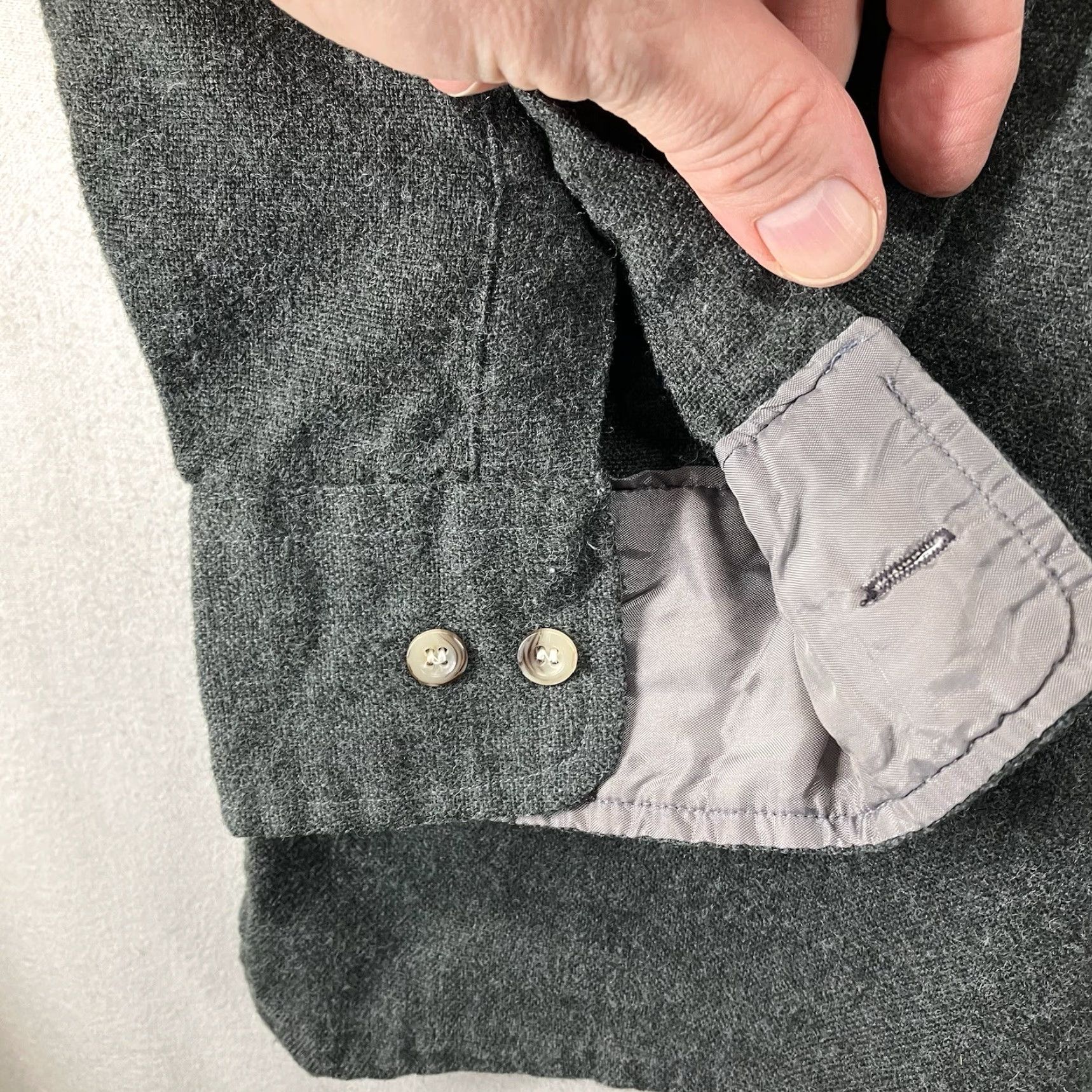 Vintage VINTAGE Scandia Woods Shirt Jacket Men XL Gray Plaid Flannel 90s Shaket Button-Up Pockets Wool Size US XL / EU 56 / 4 - 6 Thumbnail