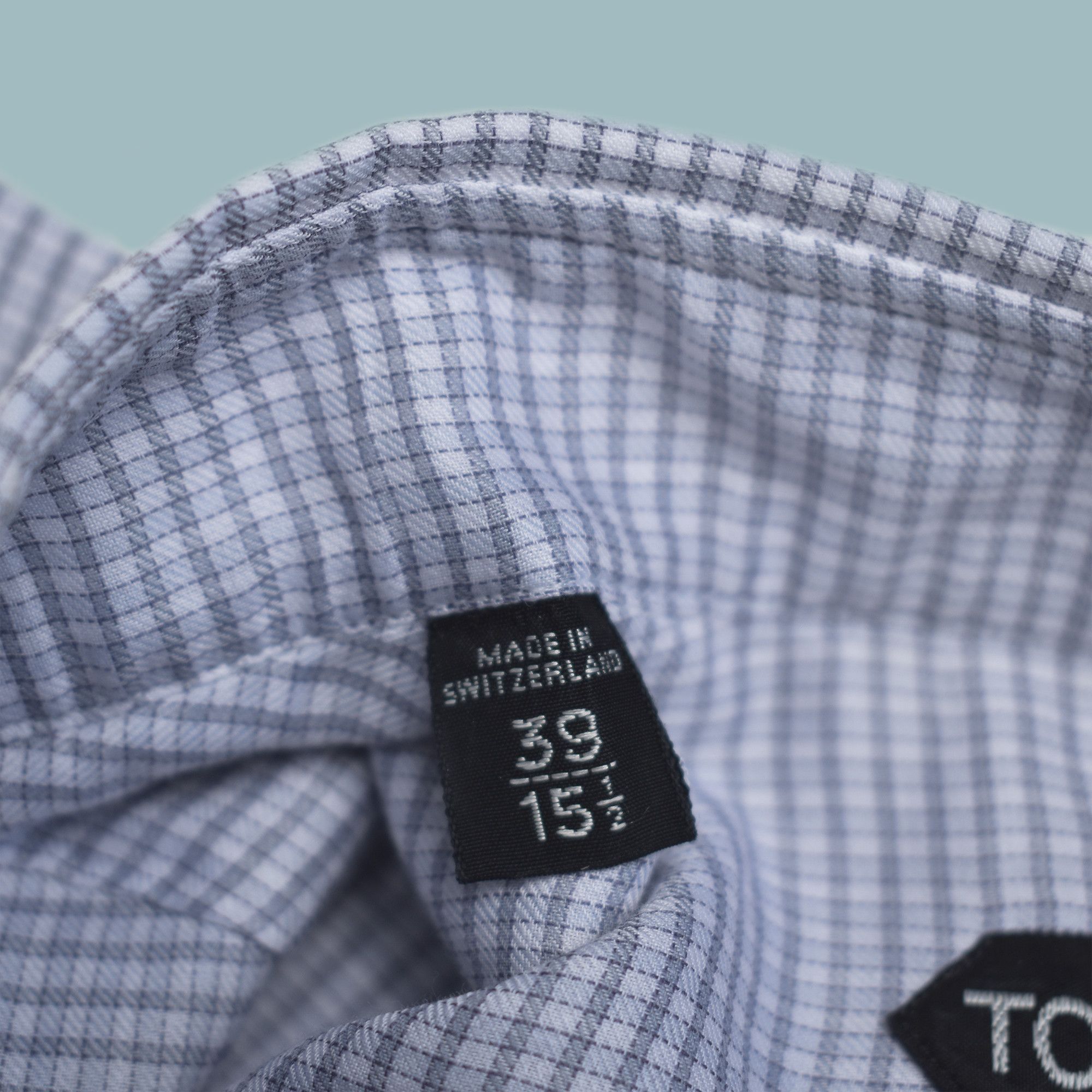 Tom Ford TOM FORD MENS COTTON PLAID BUTTON SHIRT MADE IN SWITZERLAND Size US M / EU 48-50 / 2 - 3 Thumbnail