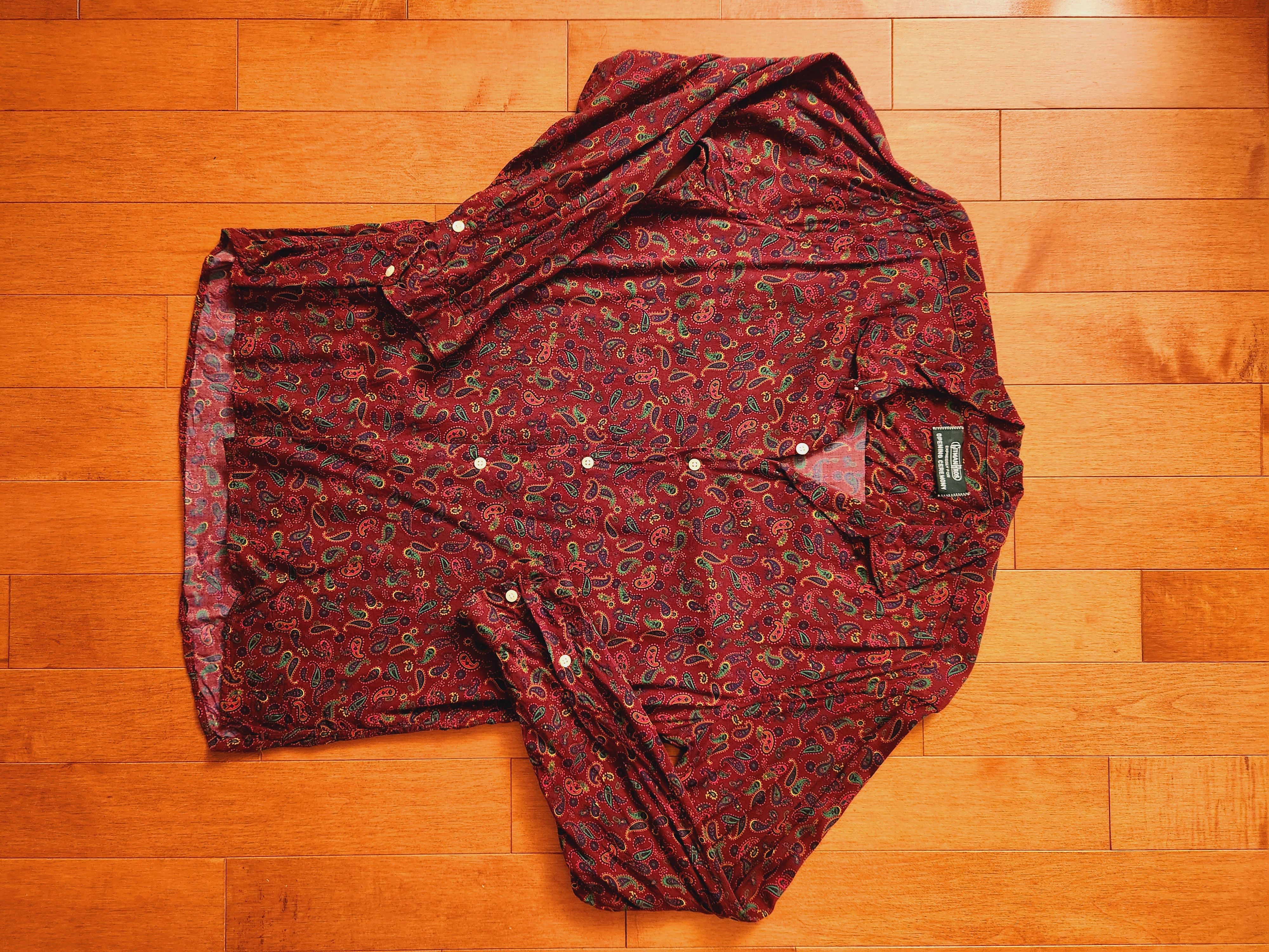 Gitman Bros. Vintage Printed Rayon Long-Sleeve Shirt Size US M / EU 48-50 / 2 - 1 Thumbnail