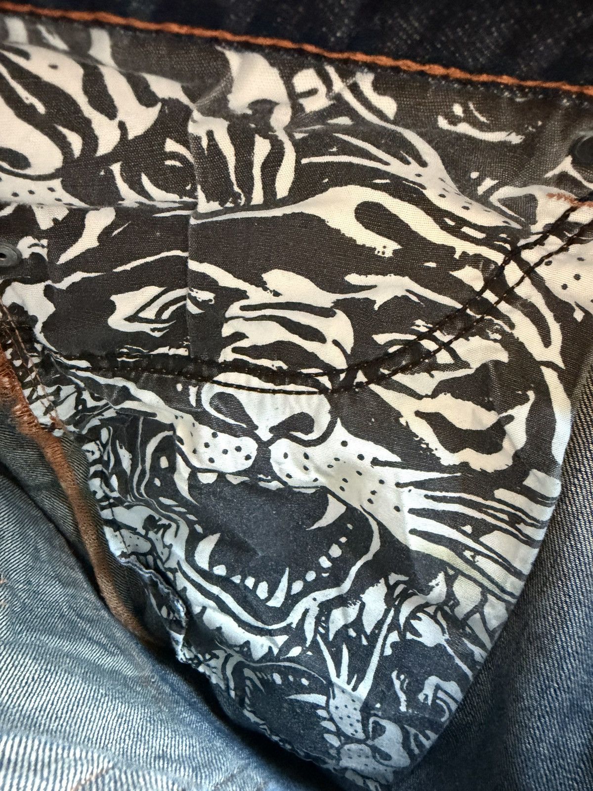 Ed Hardy Ed Hardy Vintage Spider Skull Bootcut Jeans Size US 32 / EU 48 - 10 Thumbnail