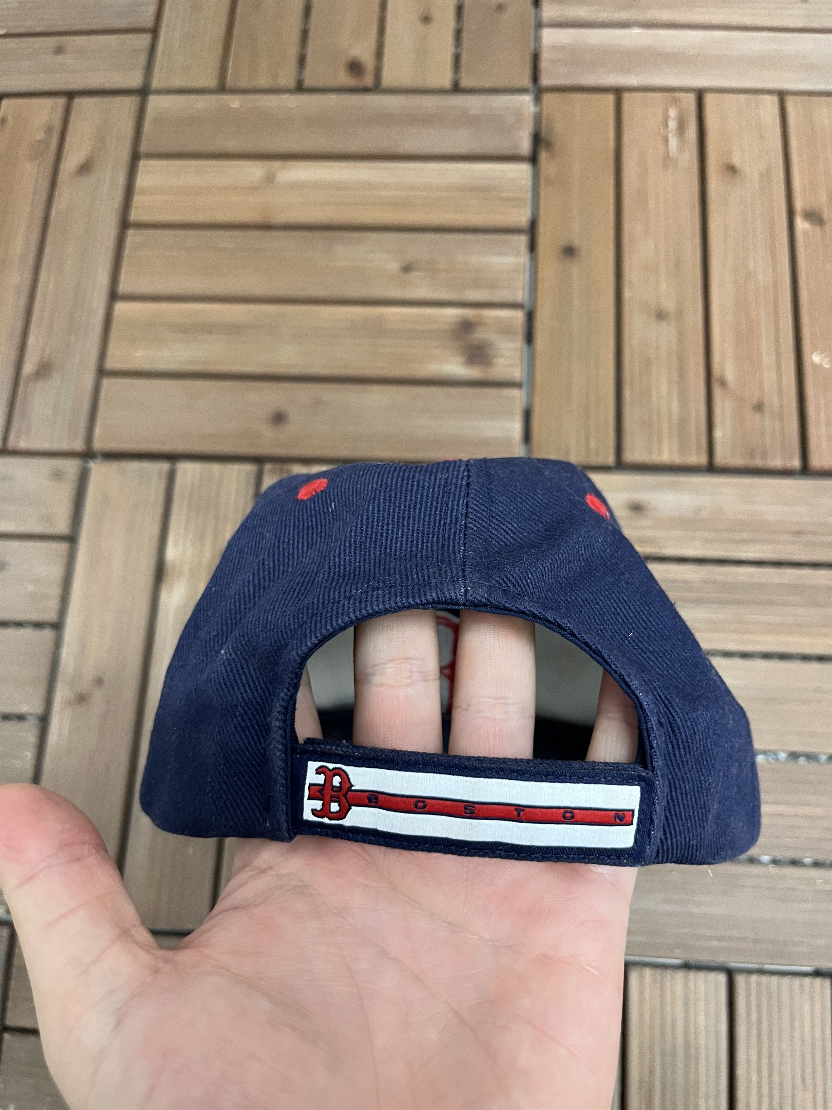 Vintage Boston Red Sox Vintage Strap Back Blue Hat Cap Size ONE SIZE - 5 Thumbnail