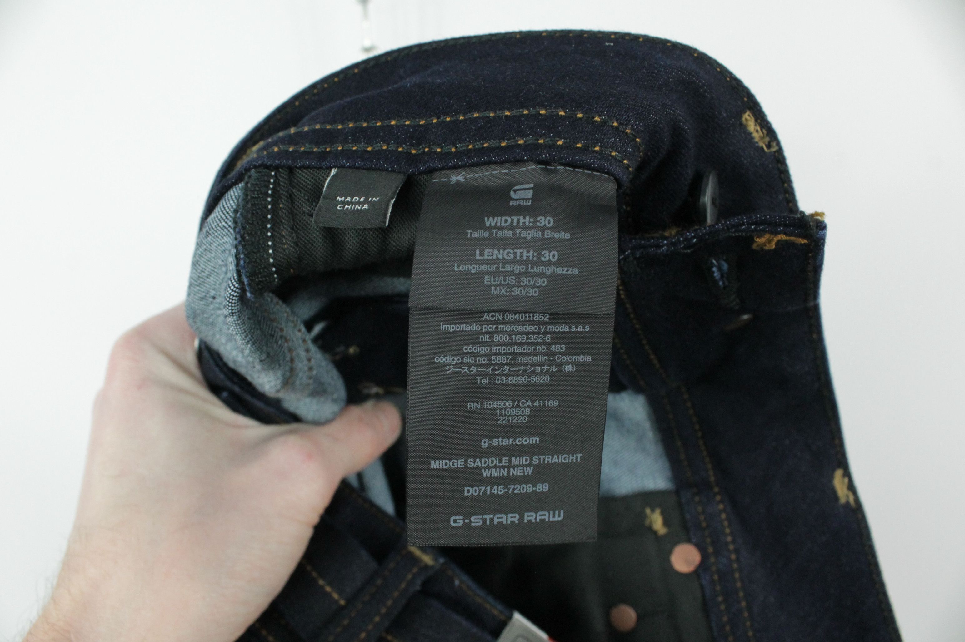 G-Star G-Star RAW Midge Saddle Straight Jeans Dark blue Size 30" / US 8 / IT 44 - 11 Thumbnail