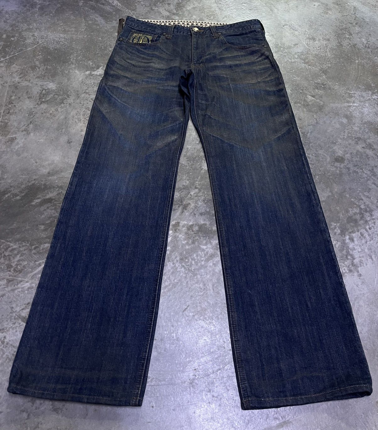 Japanese Brand × Obelisk Jeans Japan Lightning Wash Obelisk Size US 33 - 1 Thumbnail