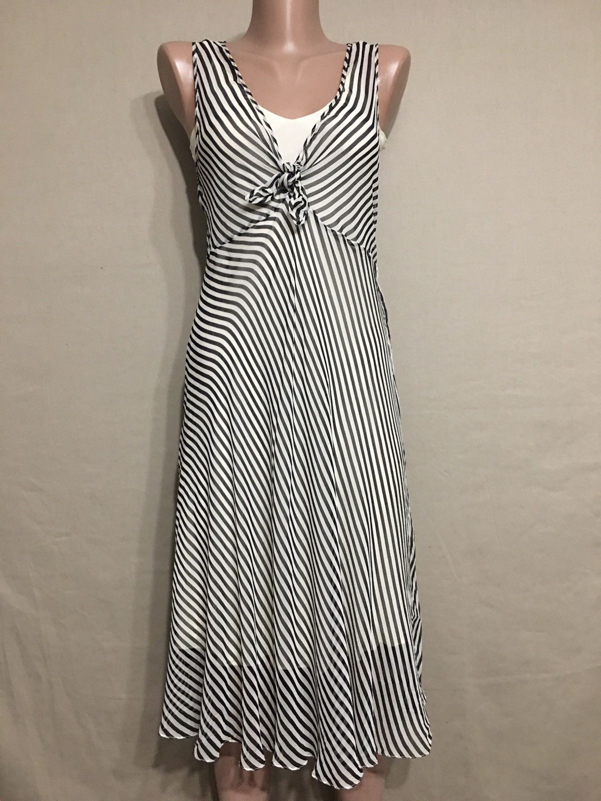 Ralph Lauren Ralph Lauren Silk Stripped Dress Size 4 Size S / US 4 / IT 40 - 3 Thumbnail