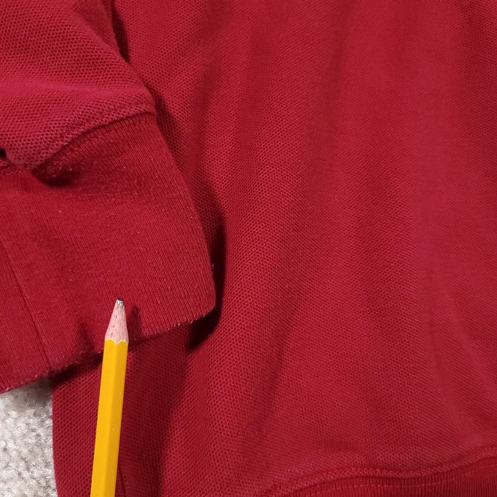 CO Duluth Trading Co Polo Shirt Mens M Long Sleeve Front Pocket Workwear Heavy Red Blue 90s Mens Size US M / EU 48-50 / 2 - 7 Thumbnail
