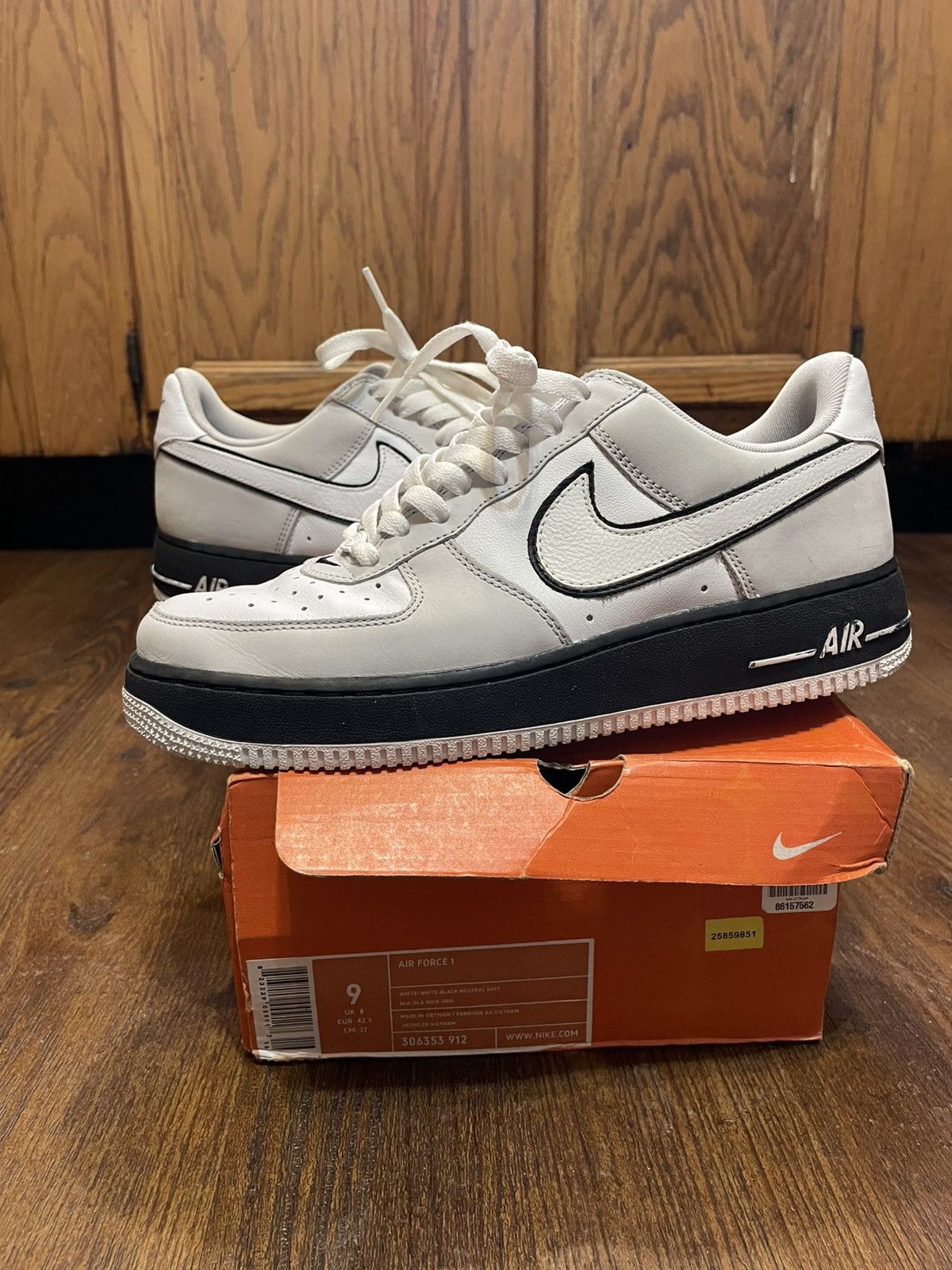 Nike Air Force White JD Sports Black Neutal Grey 2005