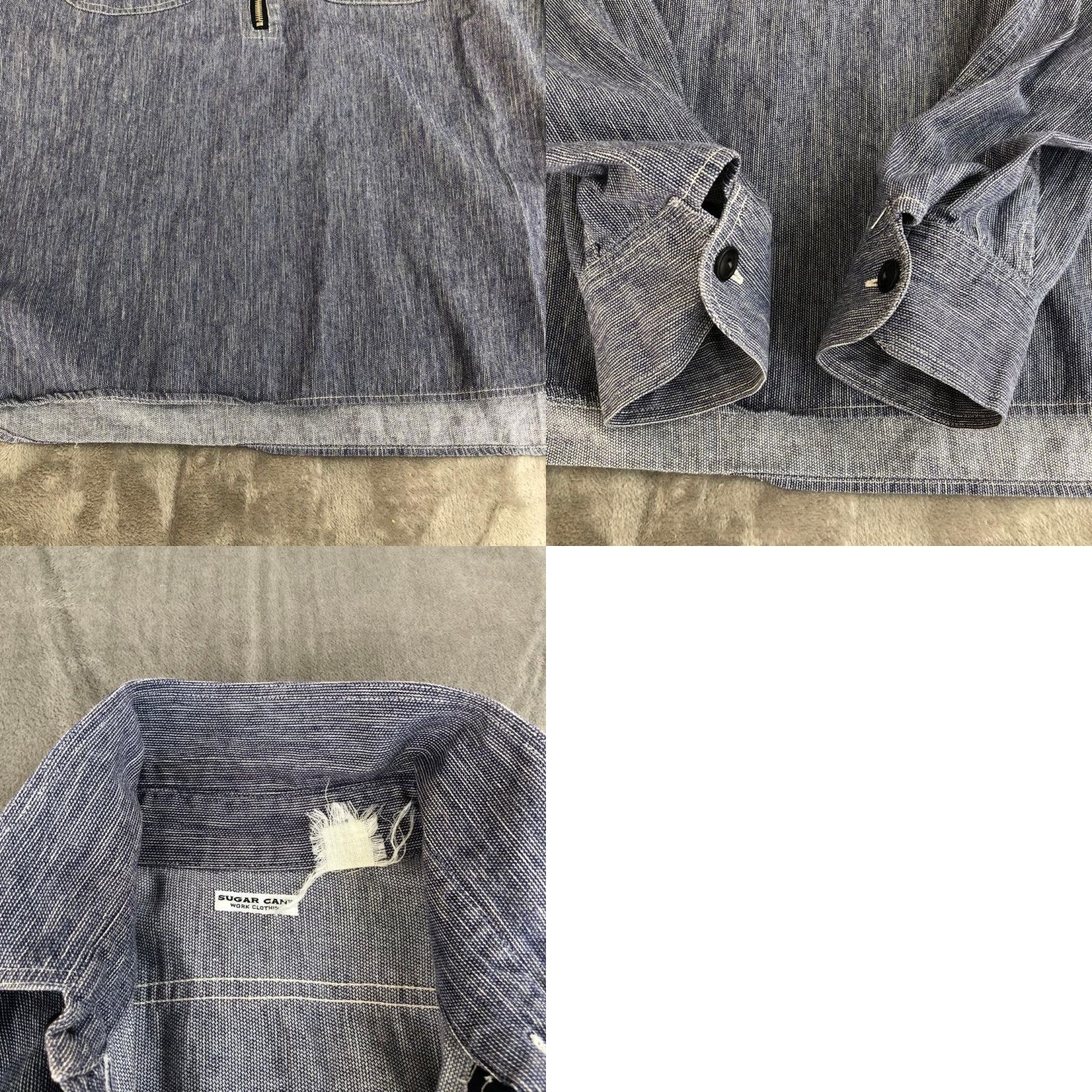 Sugar Cane Sugar Cane Chambray Pullover Work Shirt Denim Long Sleeve Mens Size: M Size US M / EU 48-50 / 2 - 8 Thumbnail