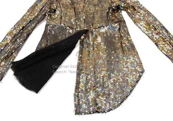 Comme des Garcons Comme des Garcons Silver vintage sequin tailcoat top Size S / US 4 / IT 40 - 8 Thumbnail