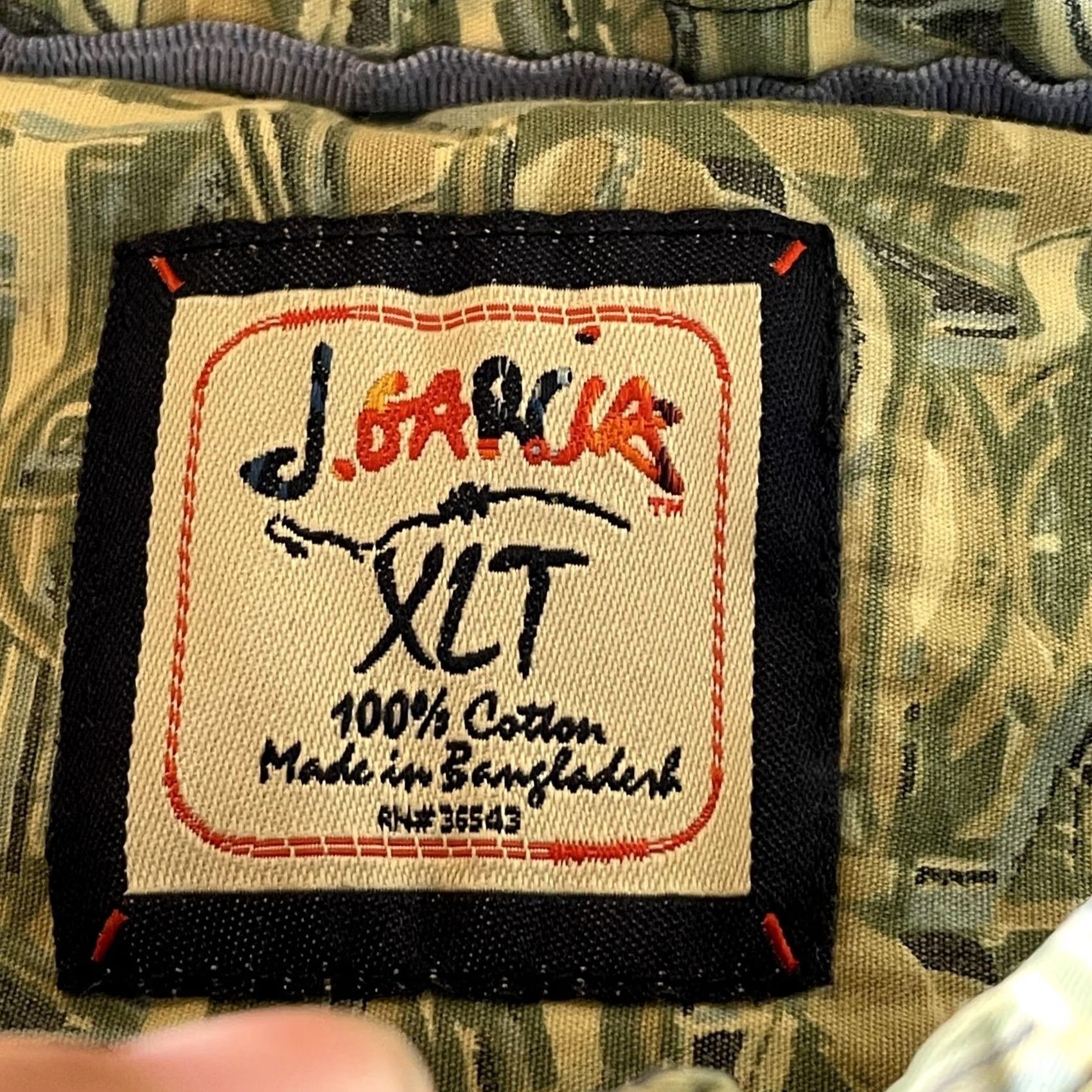 Vintage J. Garcia Shirt Mens XLT Black Stripe Long Sleeve Button Front 100% Cotton Size US XL / EU 56 / 4 - 6 Thumbnail