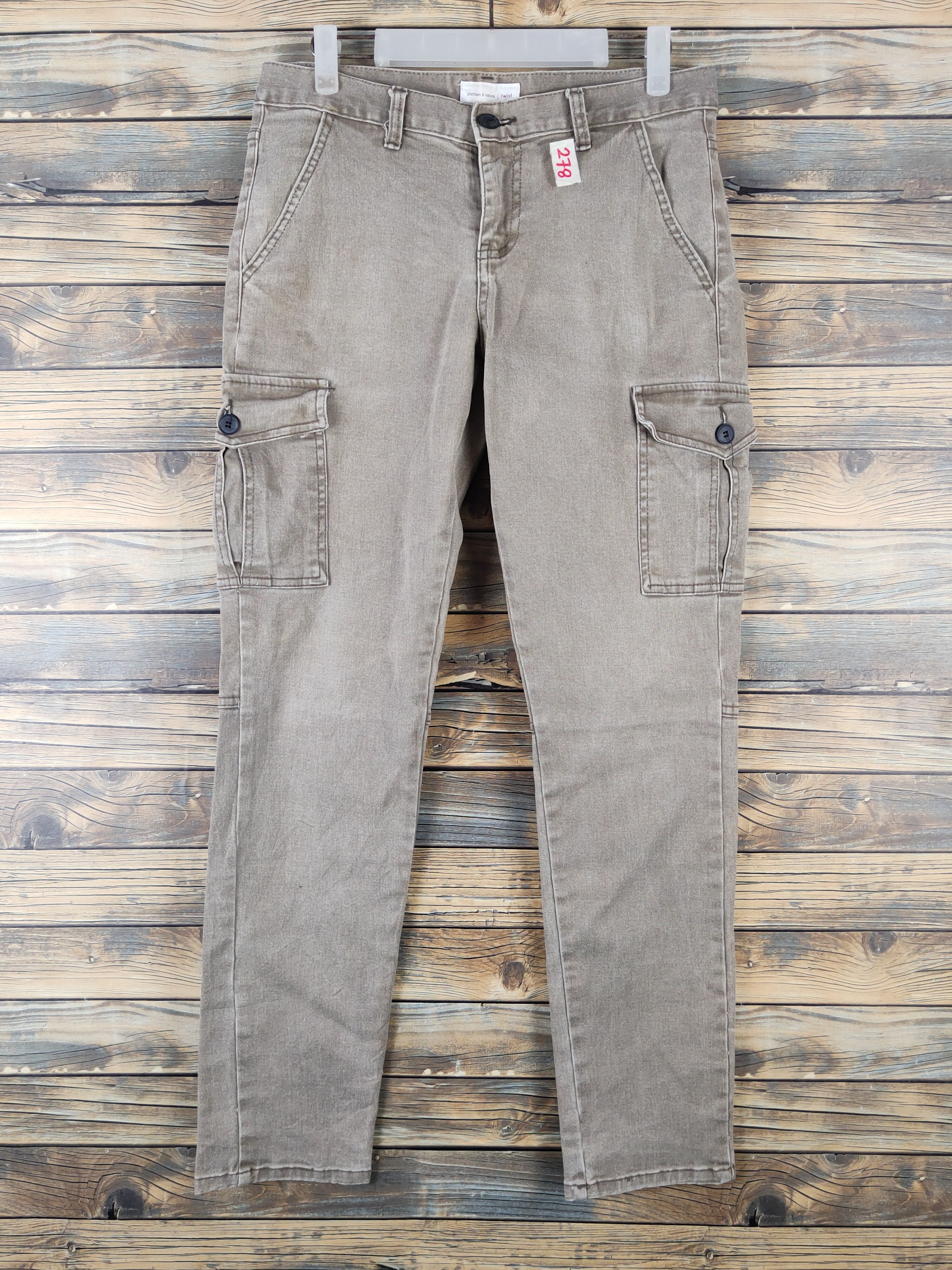 DL Twist Olive Faded Multipocket Tactical Cargo Pants #278