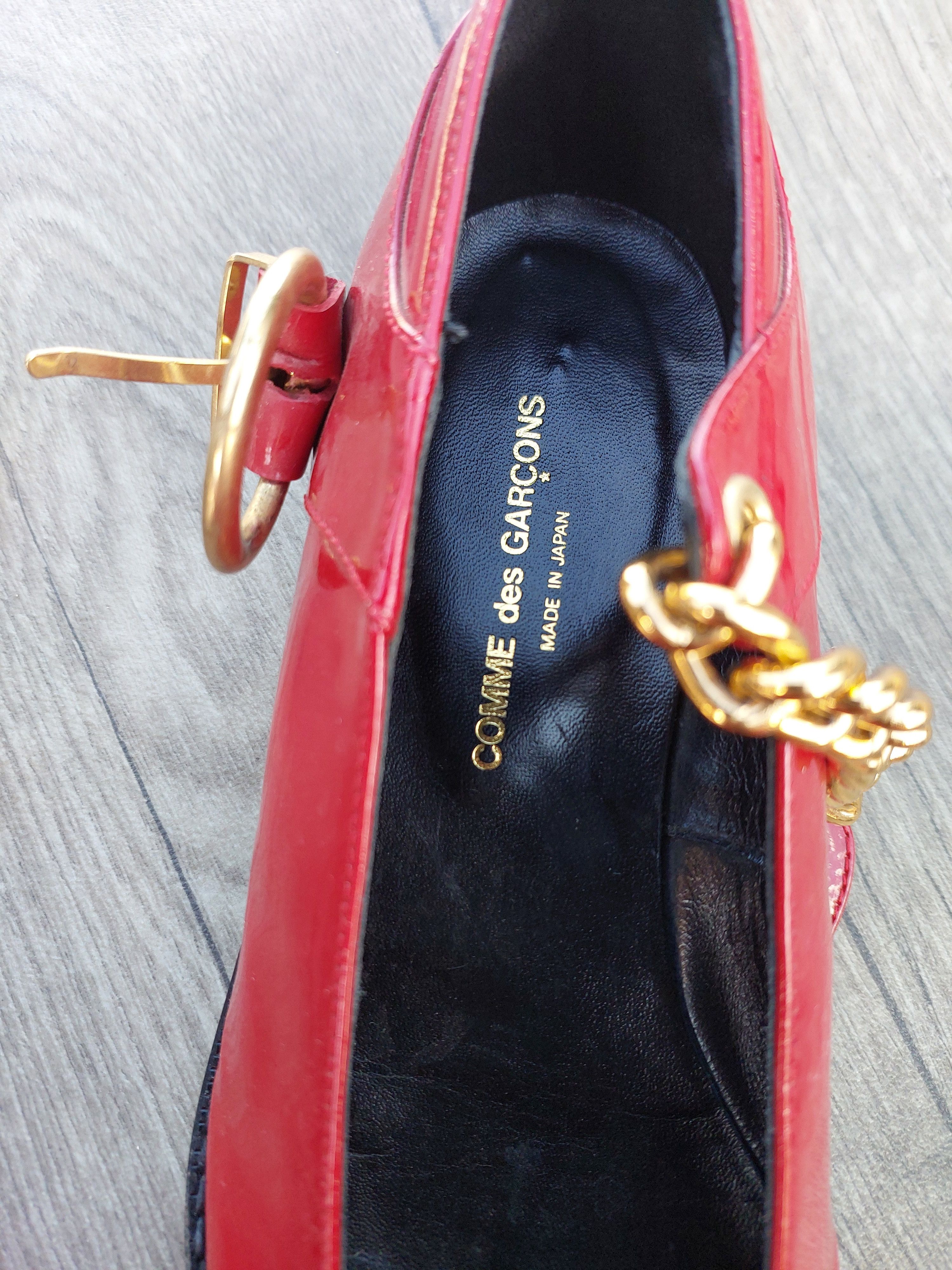 CDG by Comme des Garcons COMME des GARCONS Chain Strap Shoes Size US 6 / IT 36 - 12 Thumbnail
