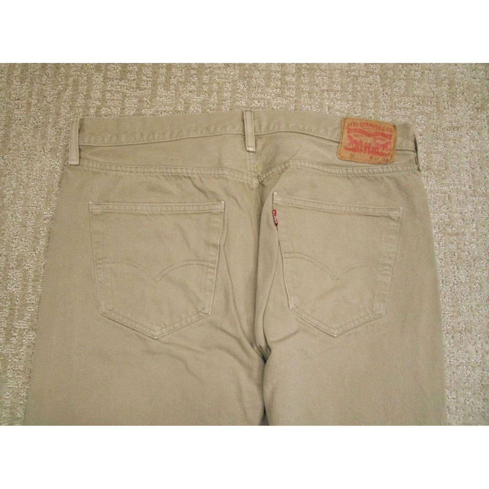 Levi's Levi's 501 Jeans Men 36x32 Light Wash Brown Button Fly Original Fit Denim Pants Shirt? Size US 36 / EU 52 - 4 Thumbnail