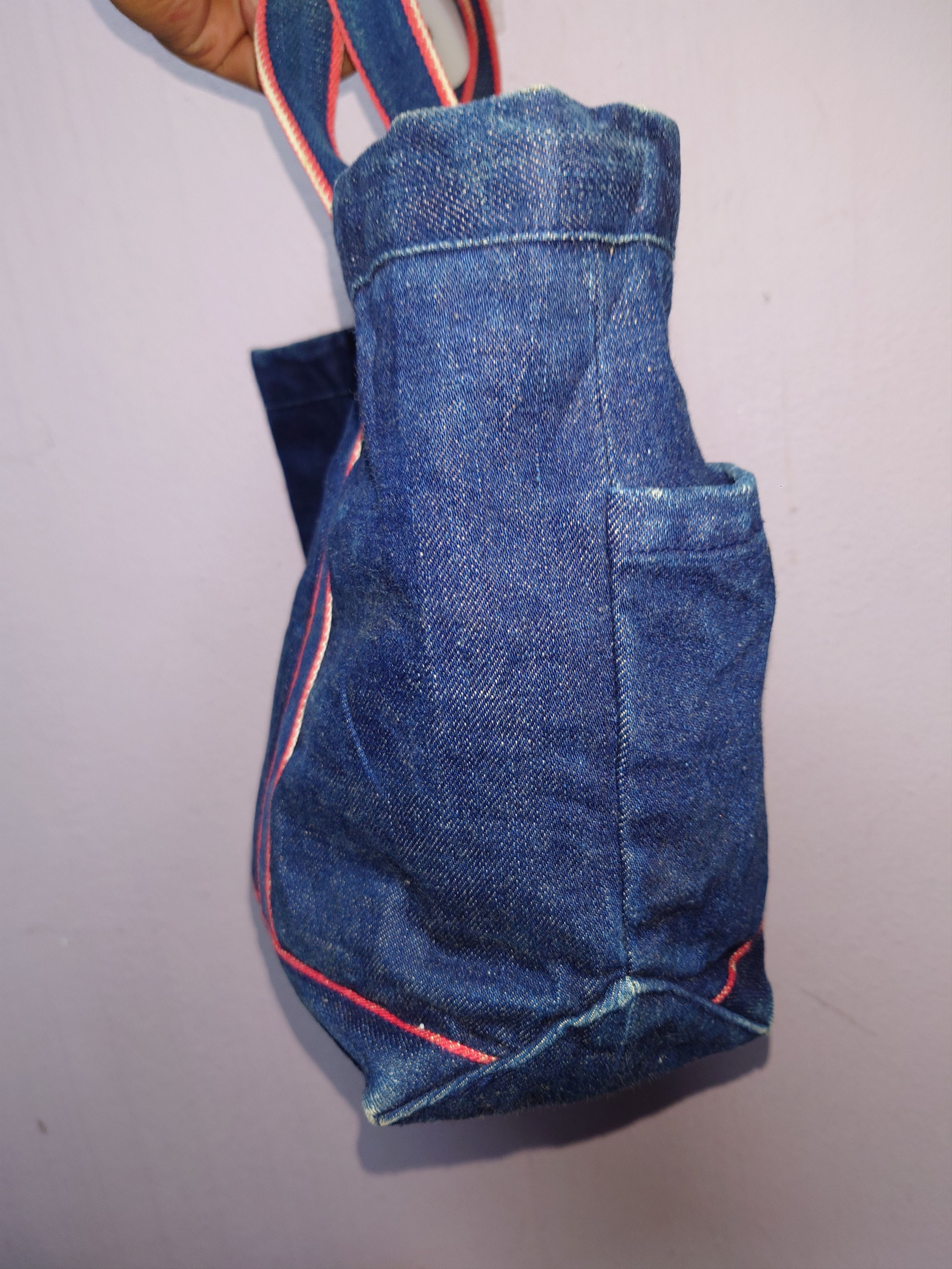 Blue Blue Japan Vintage BLUE BLUE Japan Indigo Denim Multi-Pocket Tote Bag Size ONE SIZE - 5 Thumbnail