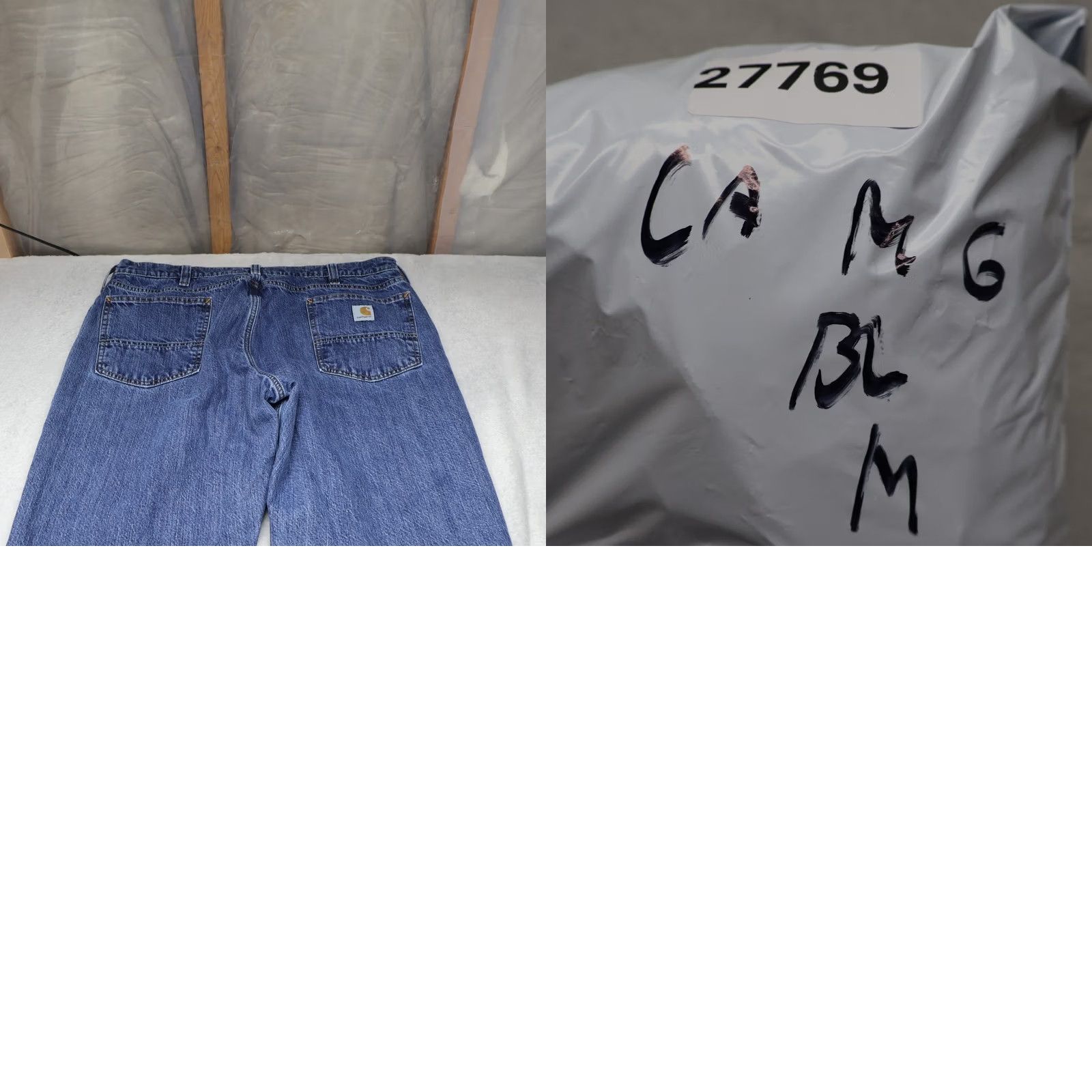 Carhartt VINTAGE Carhartt Work Jeans Mens 38x30 Medium Wash Denim Relaxed Straight Flannel Lined Jeans Mens Size US 38 / EU 54 - 9 Thumbnail