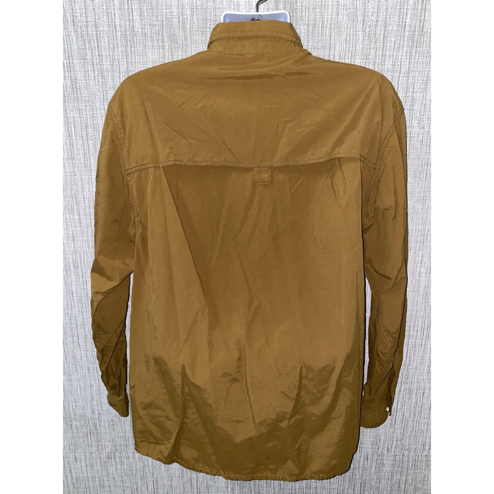 Vintage REI Shirt Mens Brown Nylon Long Sleeve Button-Front Size Large Collared Button-Up Regular Mens Size US L / EU 52-54 / 3 - 5 Thumbnail