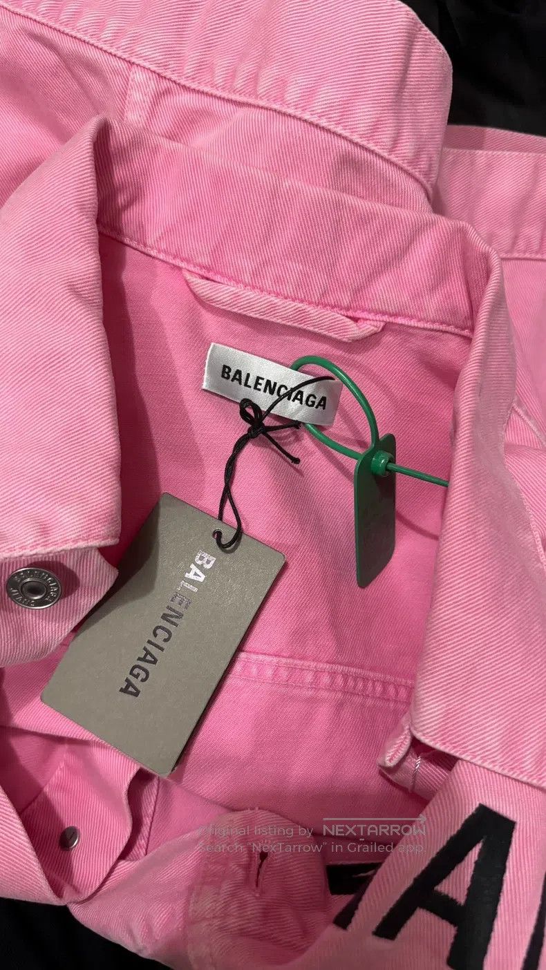 Balenciaga Balenciaga size 34 Chest Logo Denim Jacket Size M / US 6-8 / IT 42-44 - 3 Thumbnail