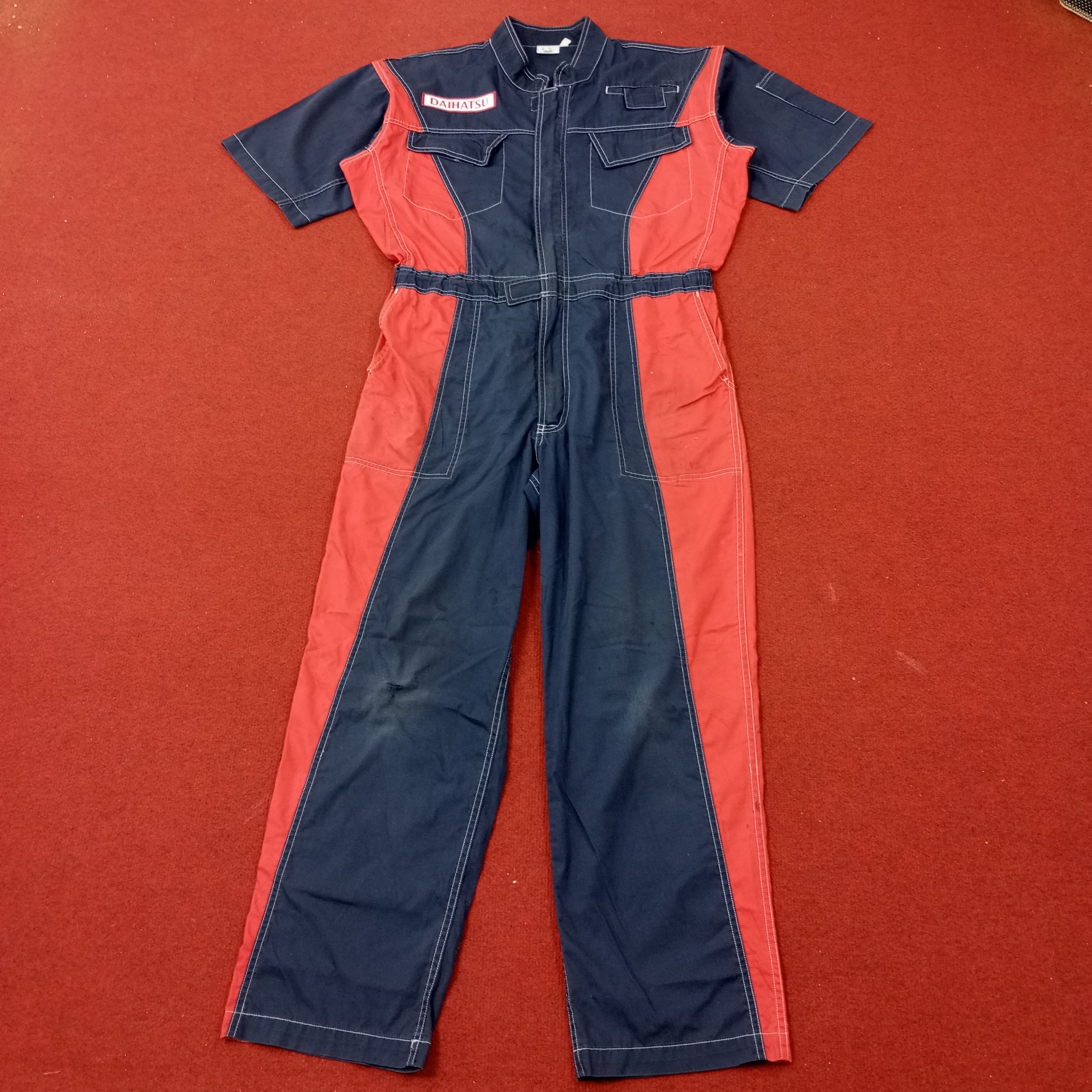 Vintage Daihatsu Racing Motorsports Coverall Jacket c232n25 Size US L / EU 52-54 / 3 - 3 Thumbnail